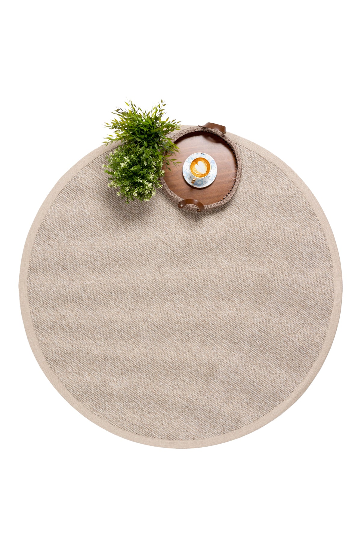 Jutte 07 M-104 Yuvarlak Doğal Jüt Sisal Halı