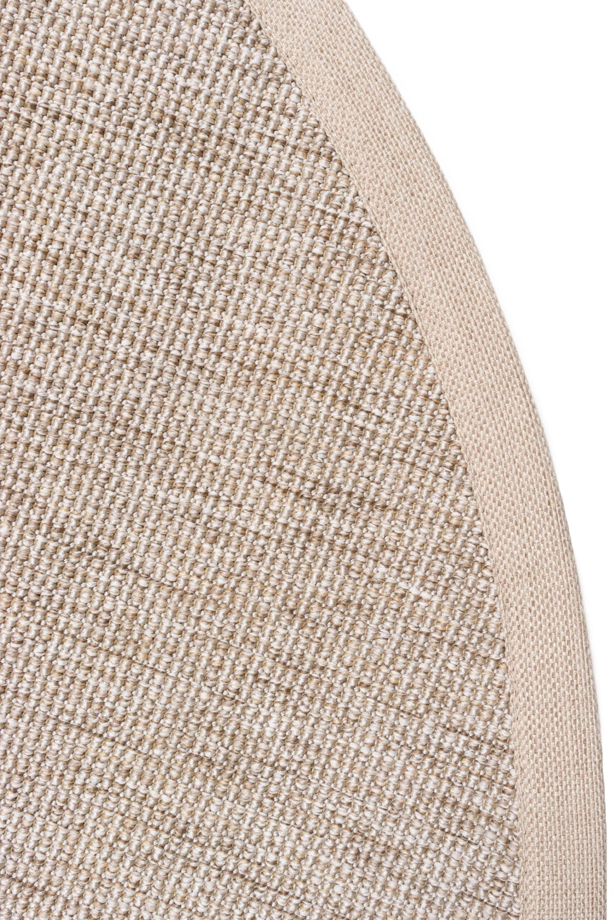 Jutte 07 M-104 Yuvarlak Doğal Jüt Sisal Halı