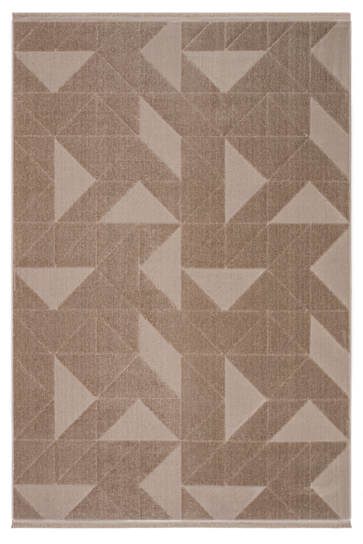 Sidney SD05 Beige Pelüş Dokulu Salon Makine Halısı