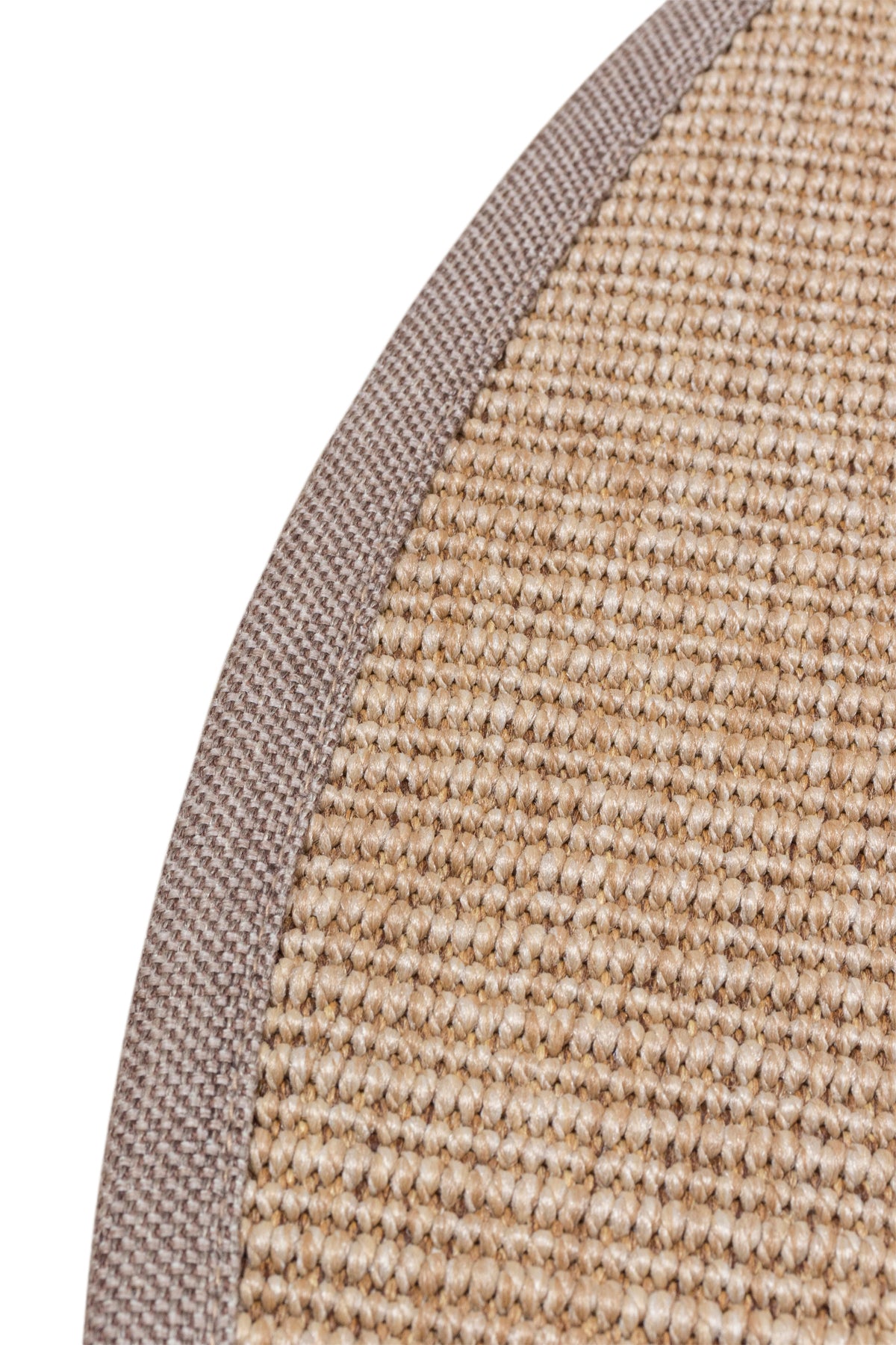 Jutte 01 M-201 Yuvarlak Doğal Jüt Sisal Halı
