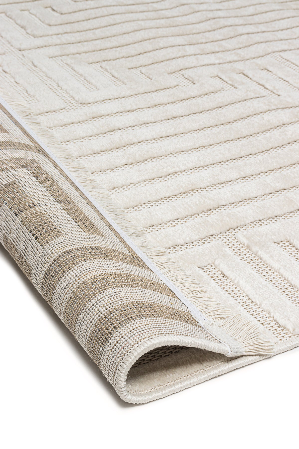 Pier PR01 Cream İskandinav Desenli Modern Salon Halısı