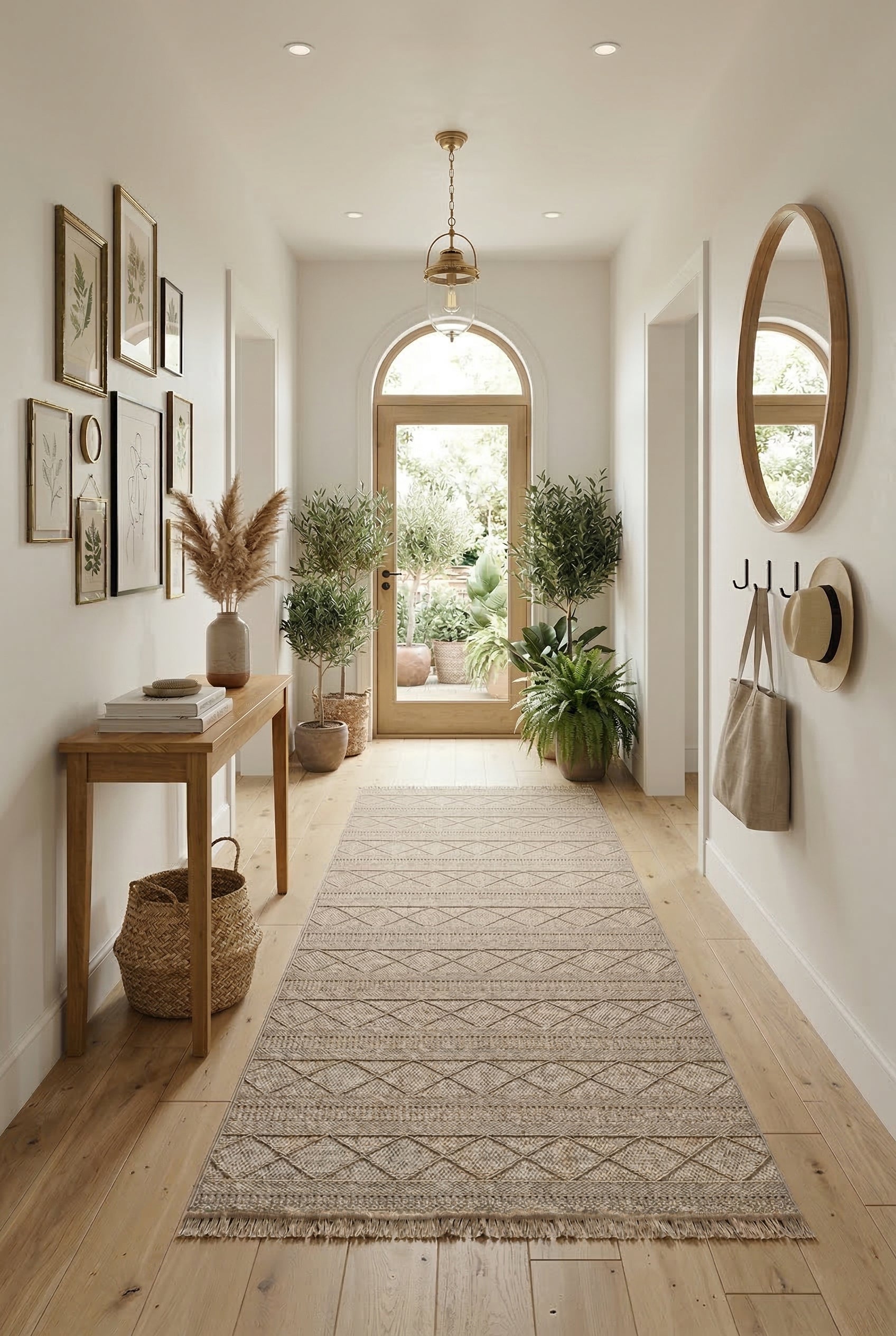 Marie MR01 Beige Makrome Dokumalı Makine Halısı