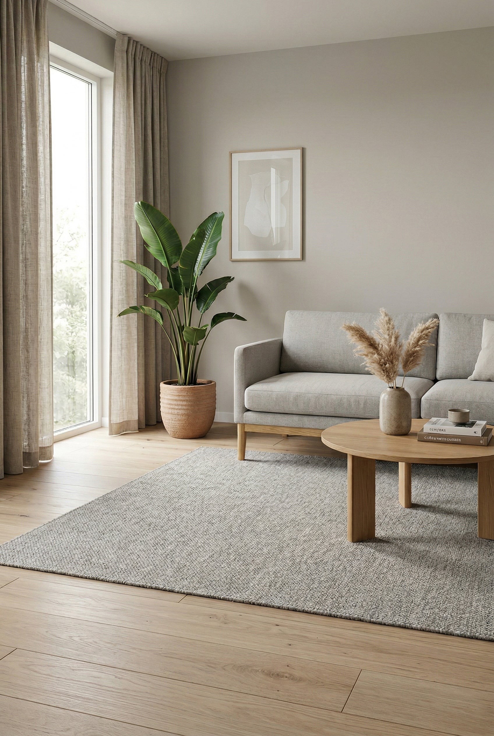 Woolon WL 01 Grey Doğal Yün Halı