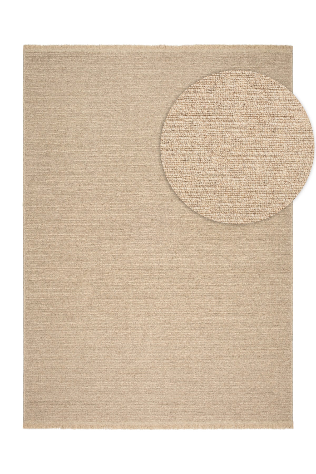 Nature 03 Beige Doğal Yeni Zelanda Yünü Halı