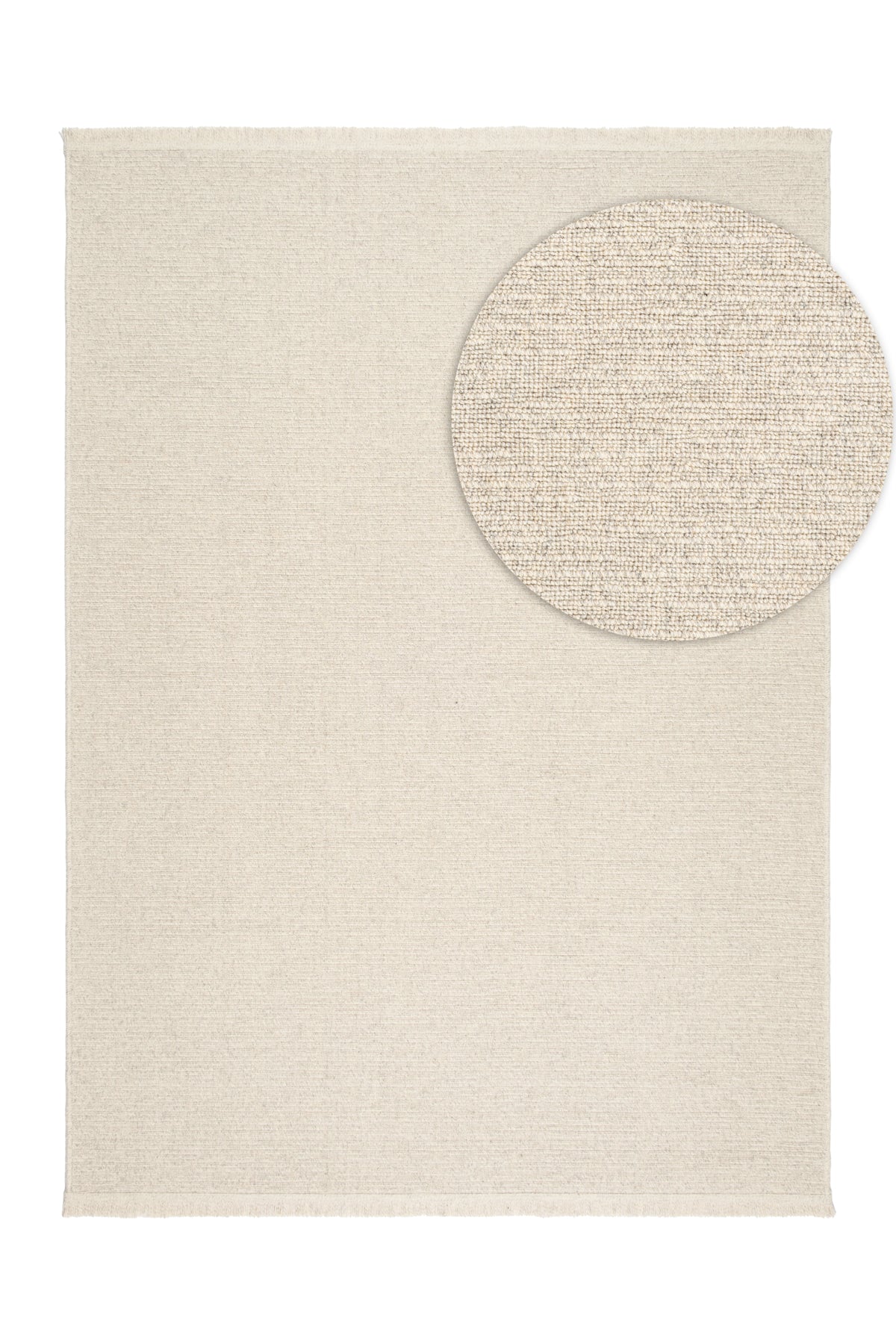 Nature 01 Cream Doğal Yeni Zelanda Yünü Halı