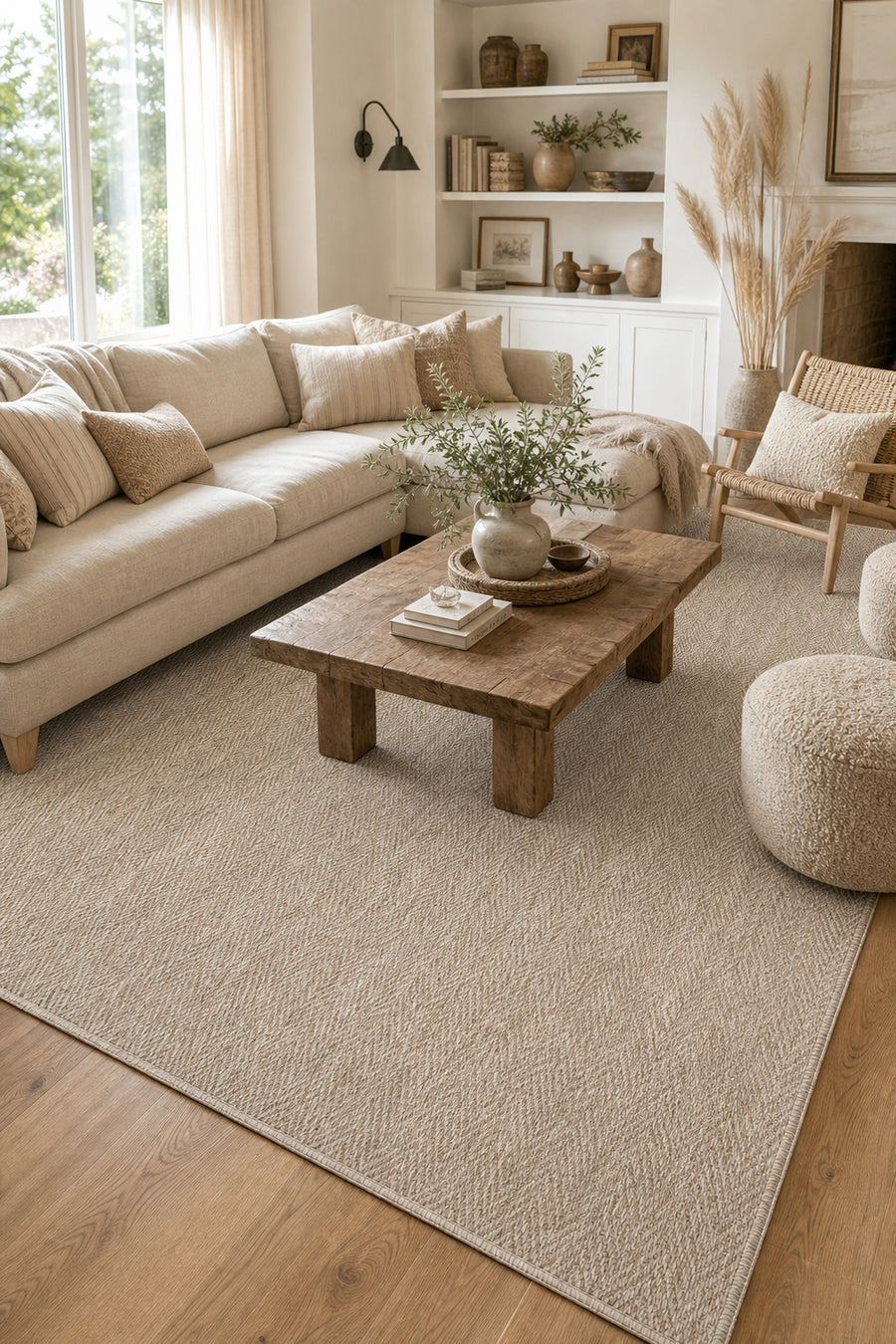 Luna LN06 Beige Cream lifestyle - büyük 6m² salon sahnesi
