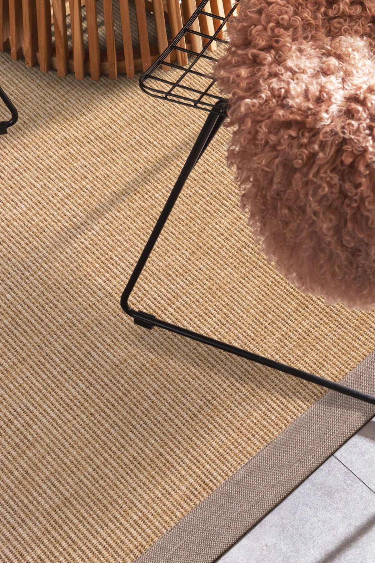 Jutte 01 M-201 Jüt Doğal Jüt Sisal Halı