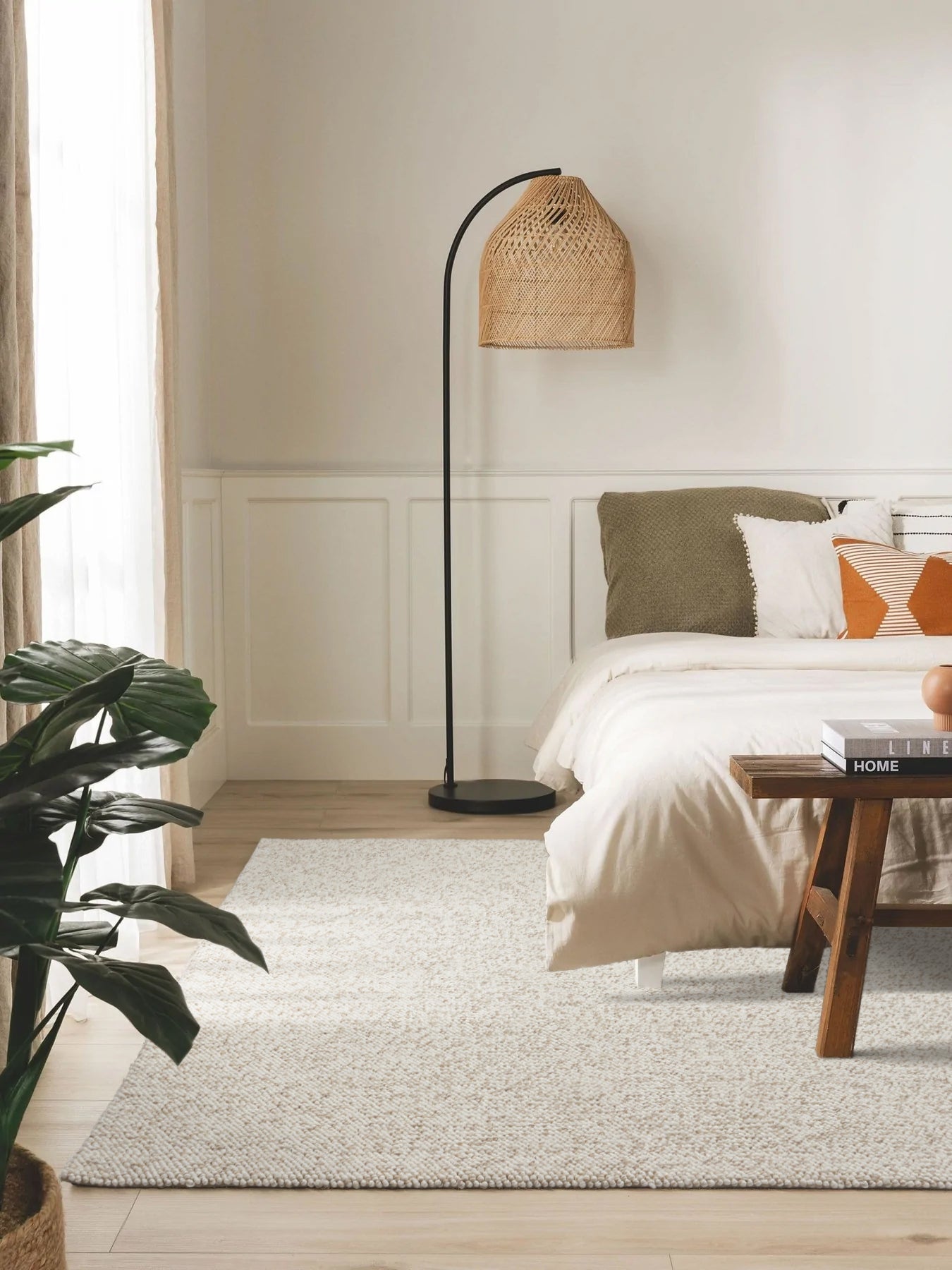 Polly PL 01 Cream Beige Natural Wool Carpet