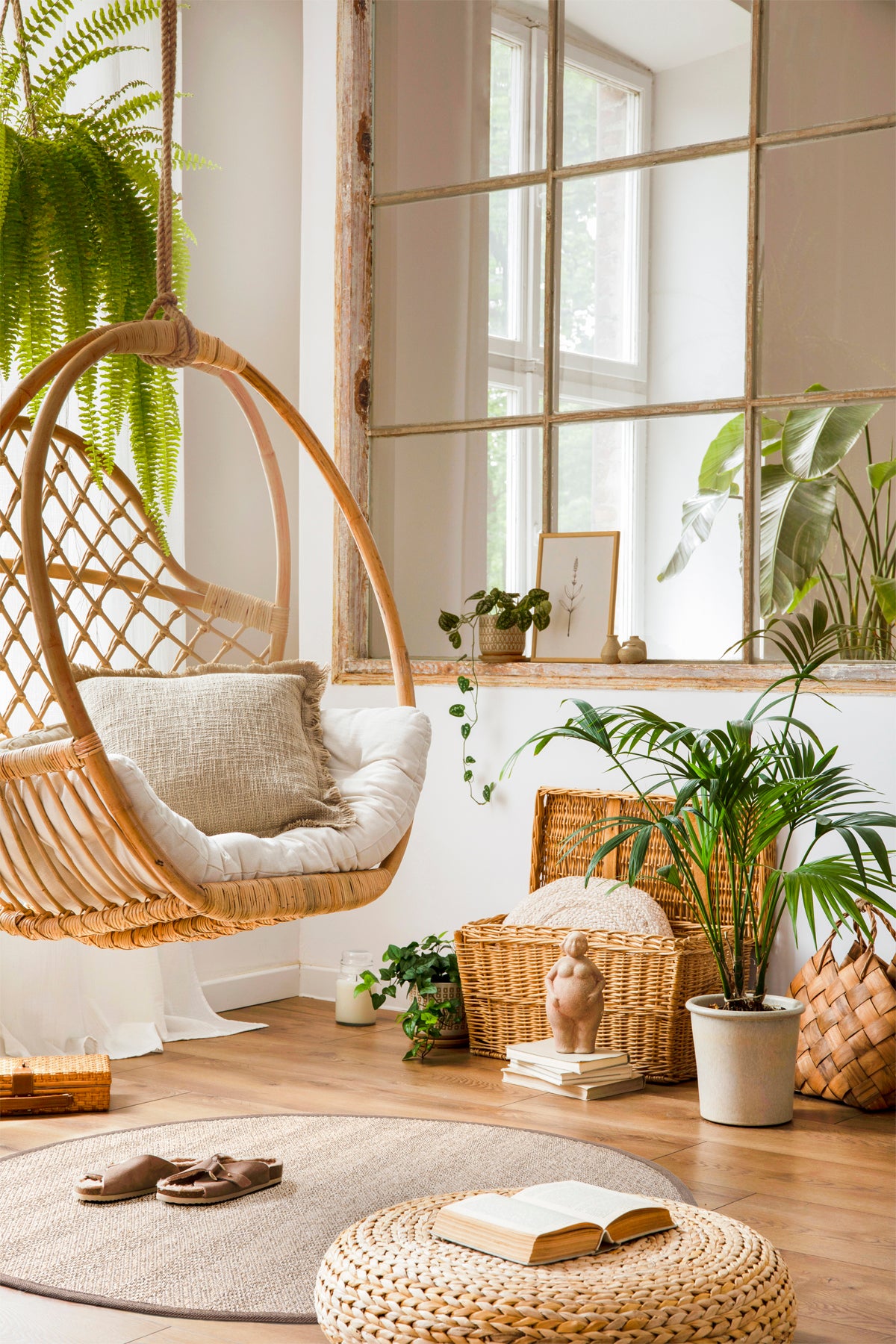 Jutte 03 M-201 Yuvarlak Doğal Jüt Sisal Halı