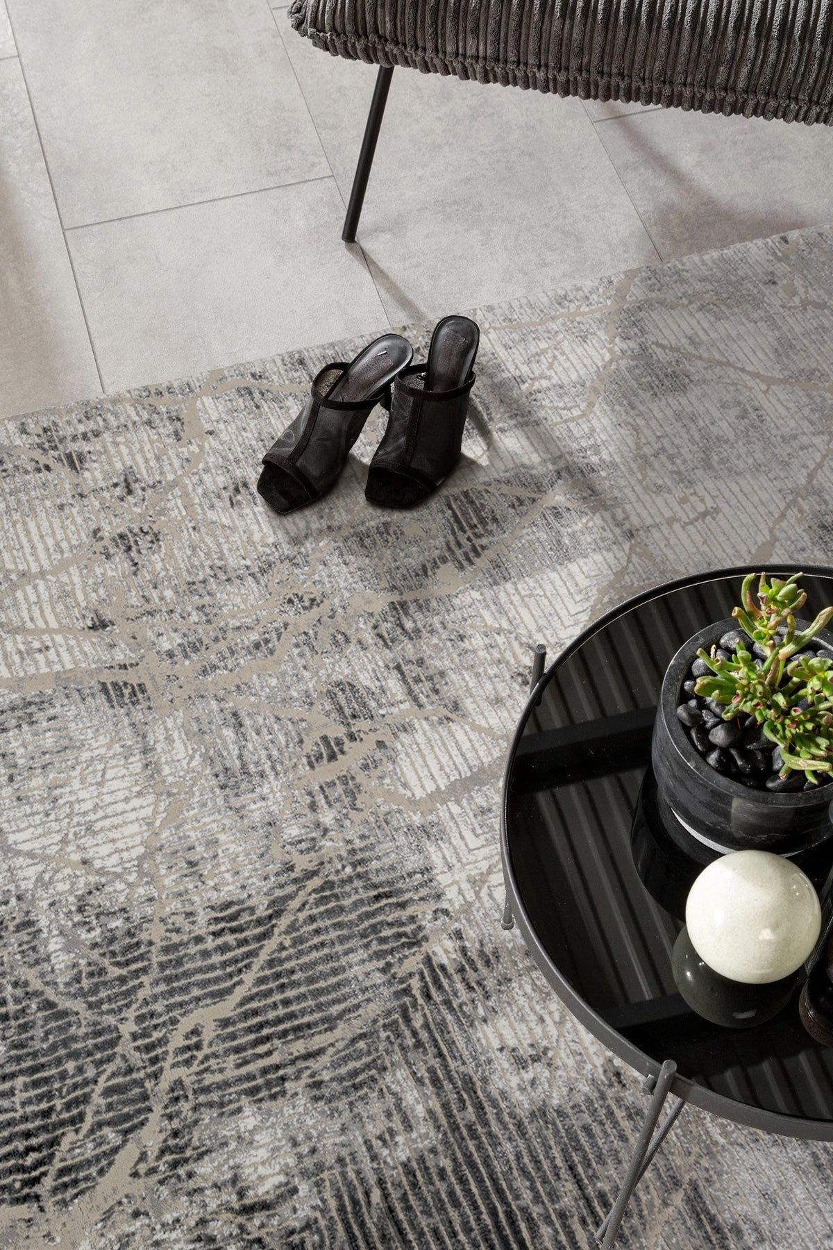 Vega VG02 Grey Modern Salon Halısı