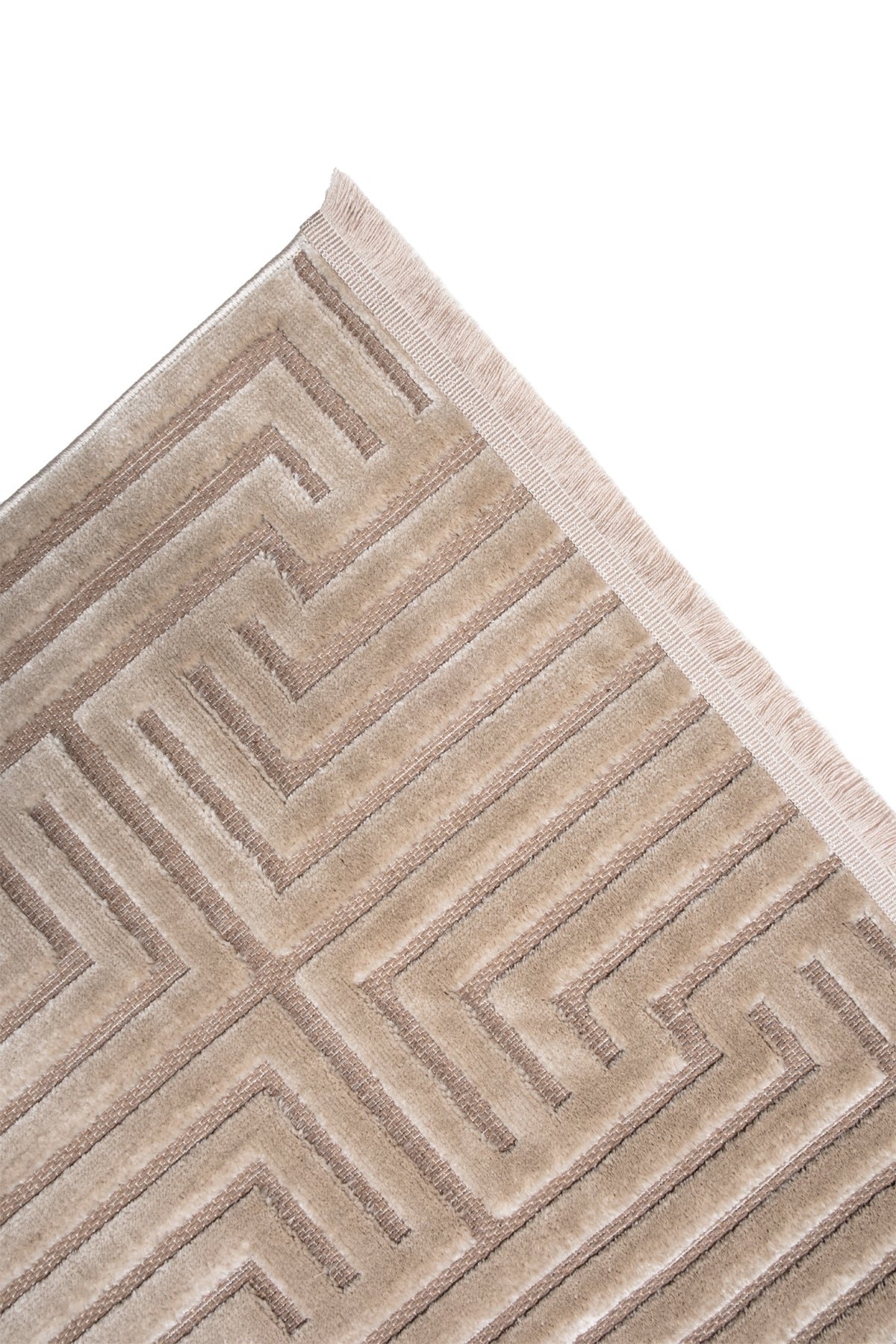 Pier PR03 Beige Scandinavian Patterned Modern Living Room Carpet
