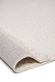 Pita PT01 Cream Plush Textured Scandinavian Living Room Machine Carpet