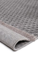 Pita PT02 Grey Plush Textured Scandinavian Living Room Machine Carpet