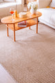 Pita PT03 Beige Plush Textured Scandinavian Living Room Machine Carpet
