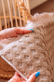 Pita PT03 Beige Plush Textured Scandinavian Living Room Machine Carpet