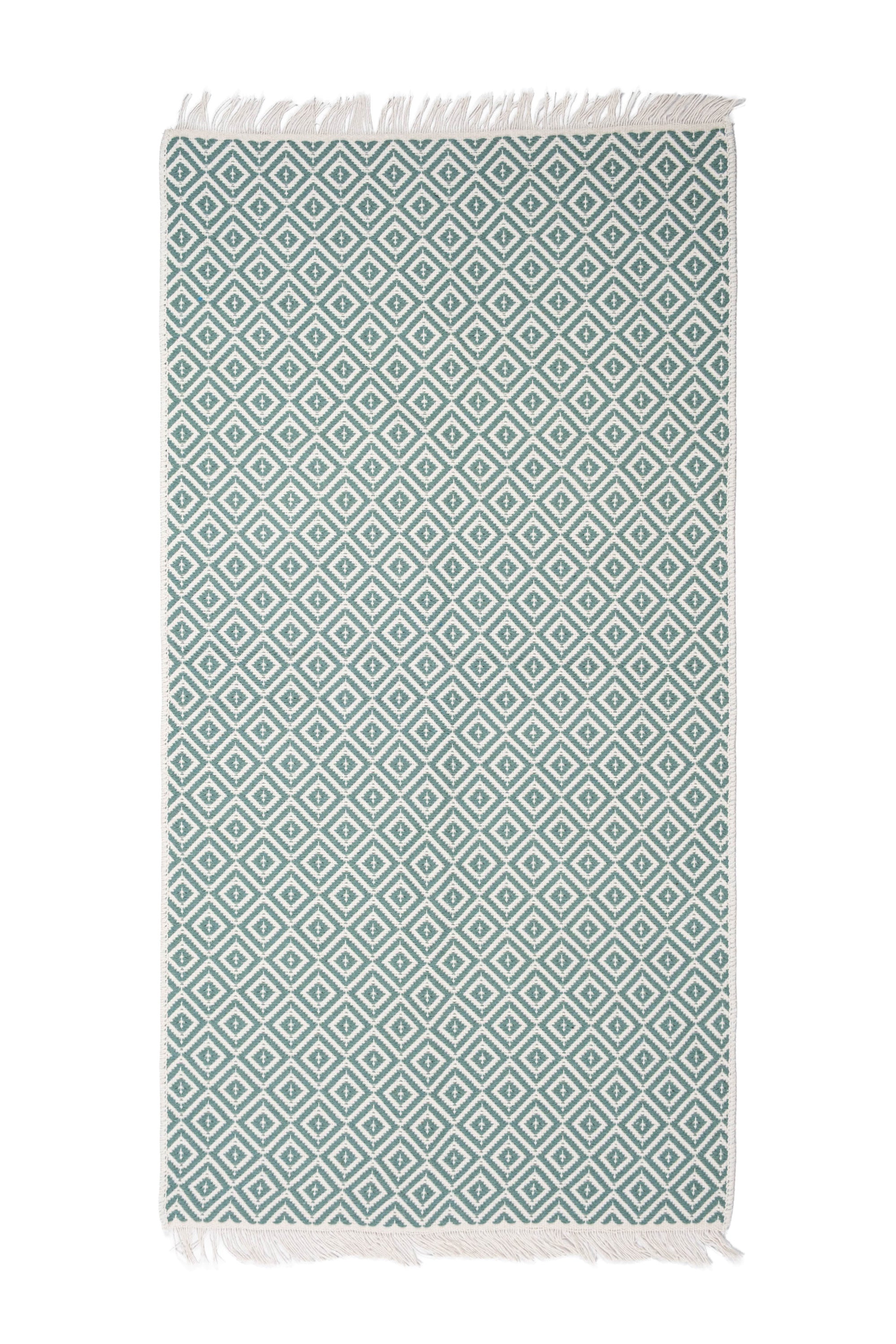 Liva LV02 Mint Yeşili - %100 Pamuk Çift Taraflı Kilim Paspas