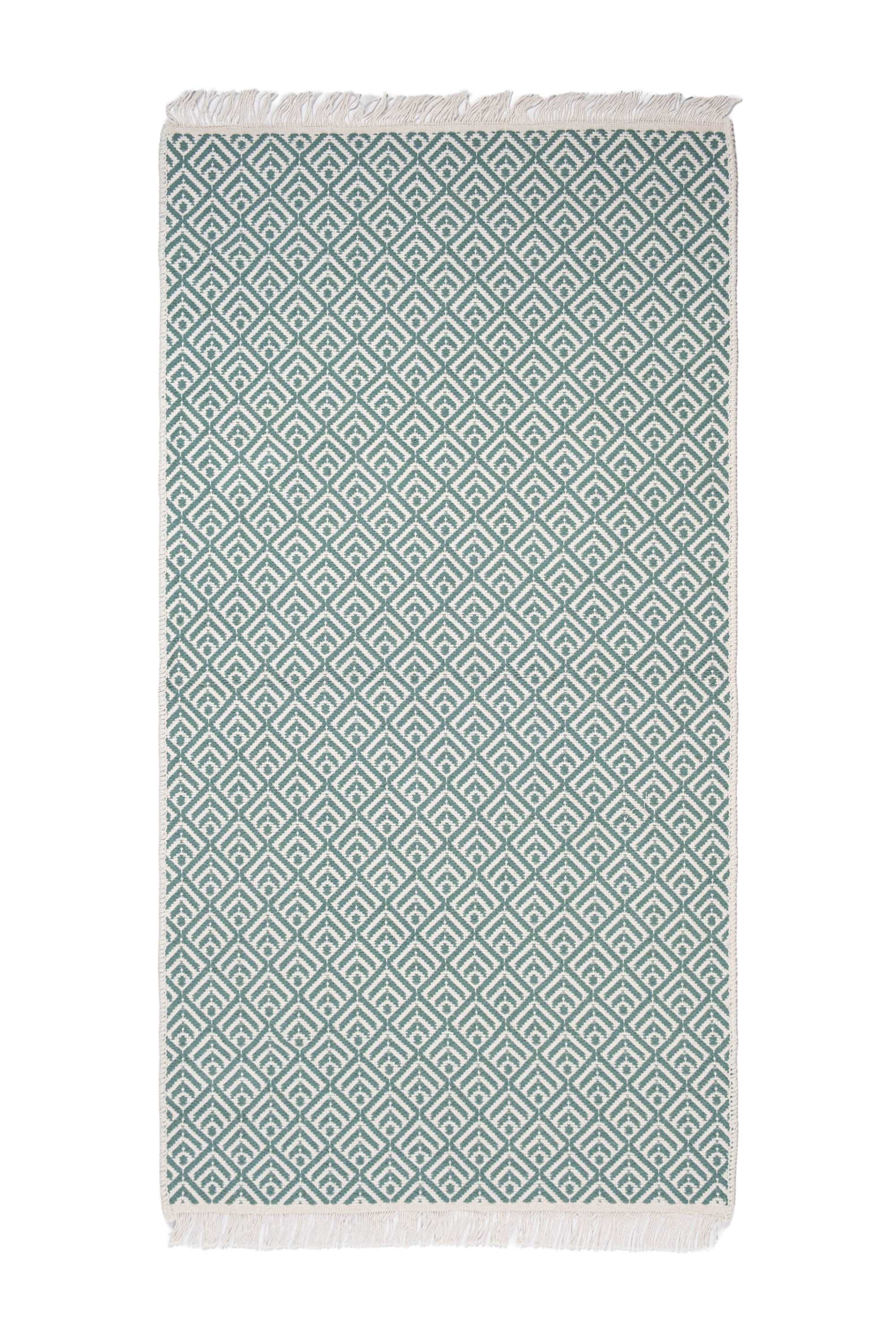 Liva LV03 Mint Yeşili - %100 Pamuk Çift Taraflı Kilim Paspas