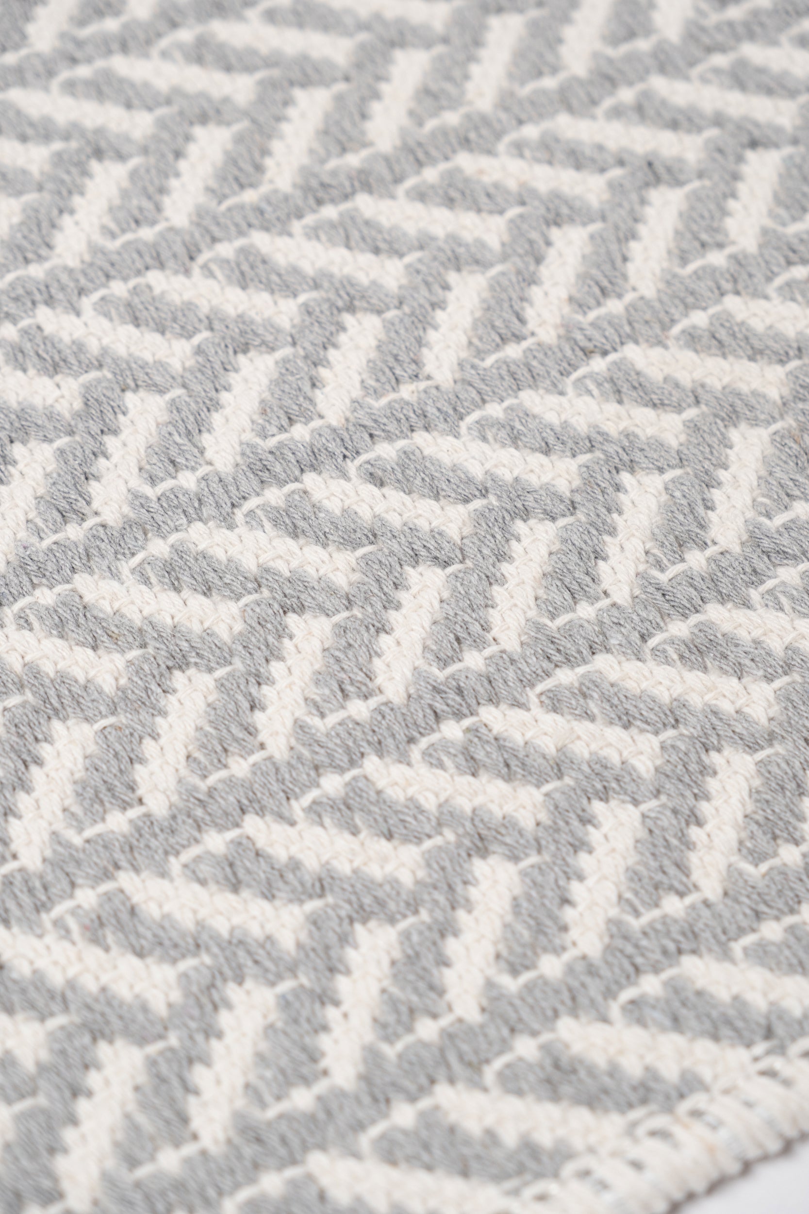 Liva LV04 Gri - %100 Pamuk Çift Taraflı Kilim Paspas