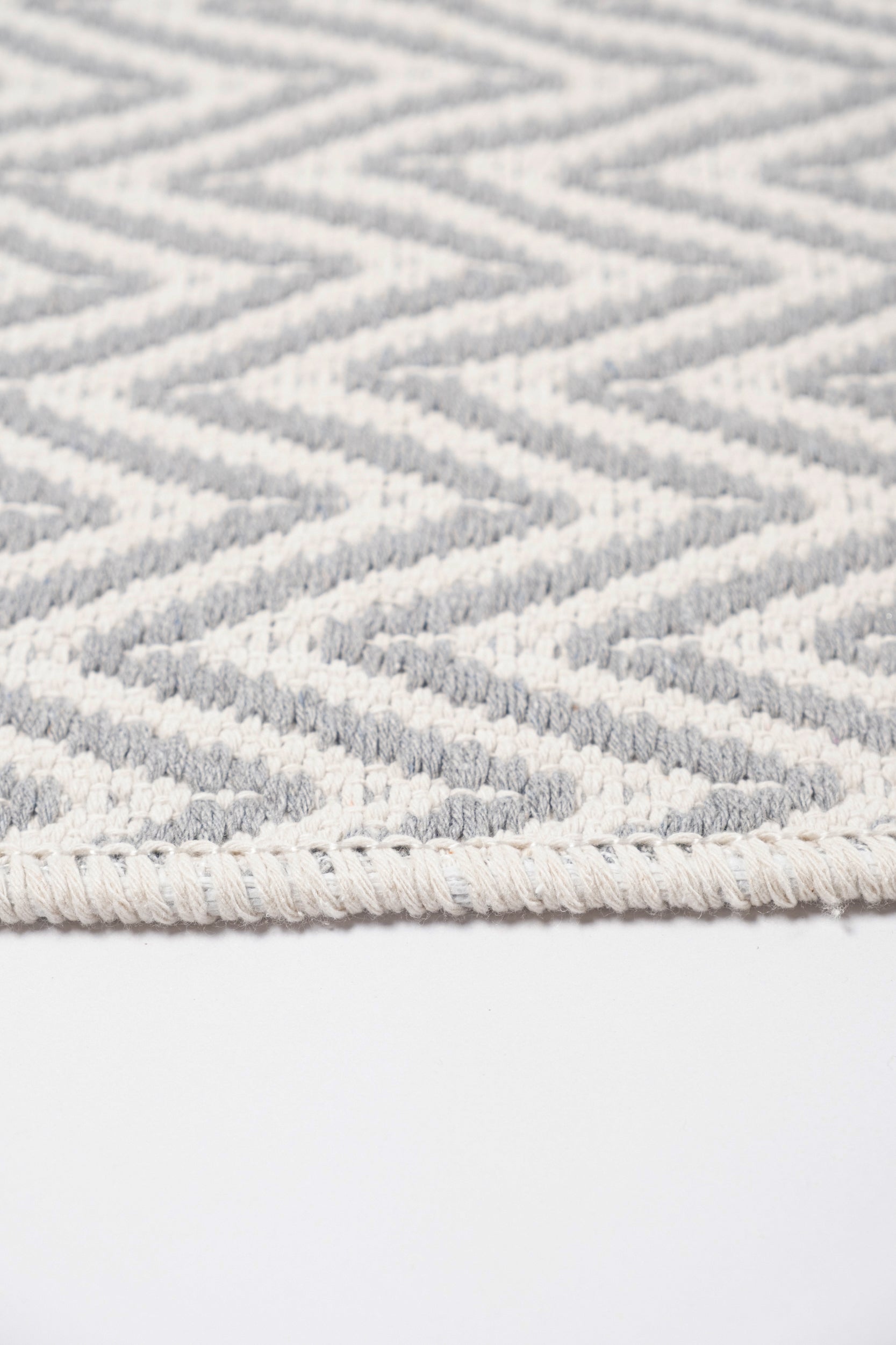 Liva LV01 Gri - %100 Pamuk Çift Taraflı Kilim Paspas