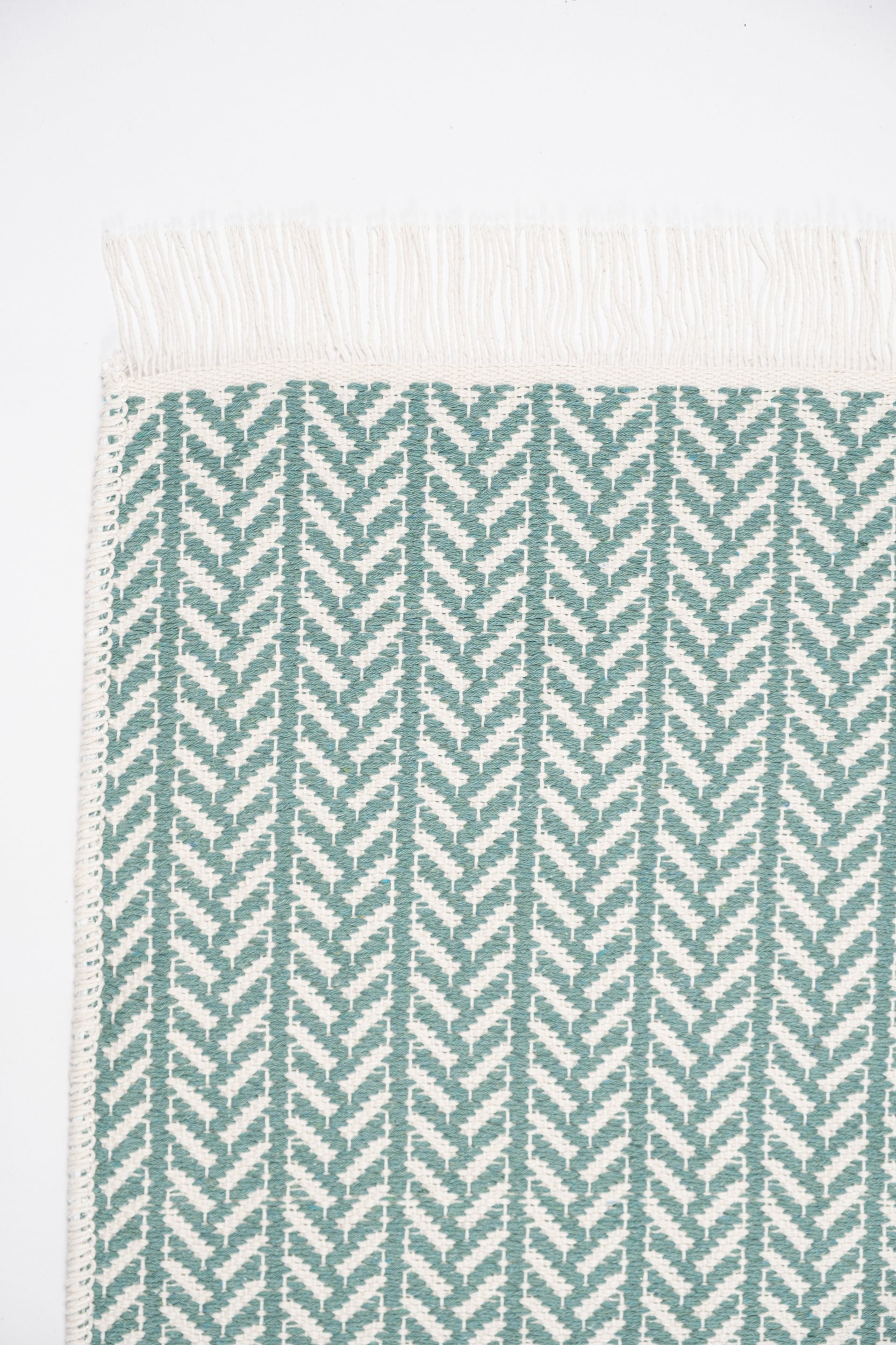 Liva LV04 Mint Yeşili - %100 Pamuk Çift Taraflı Kilim Paspas