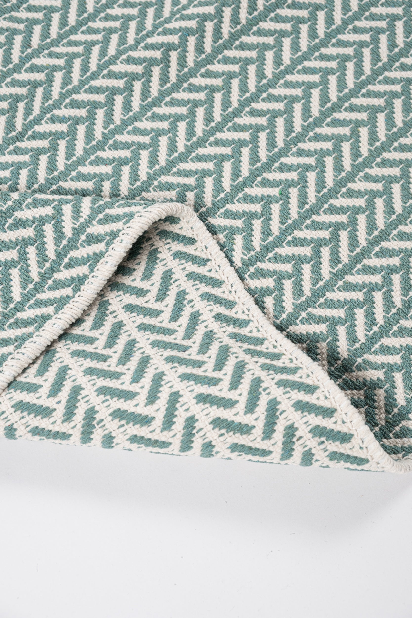 Liva LV04 Mint Yeşili - %100 Pamuk Çift Taraflı Kilim Paspas