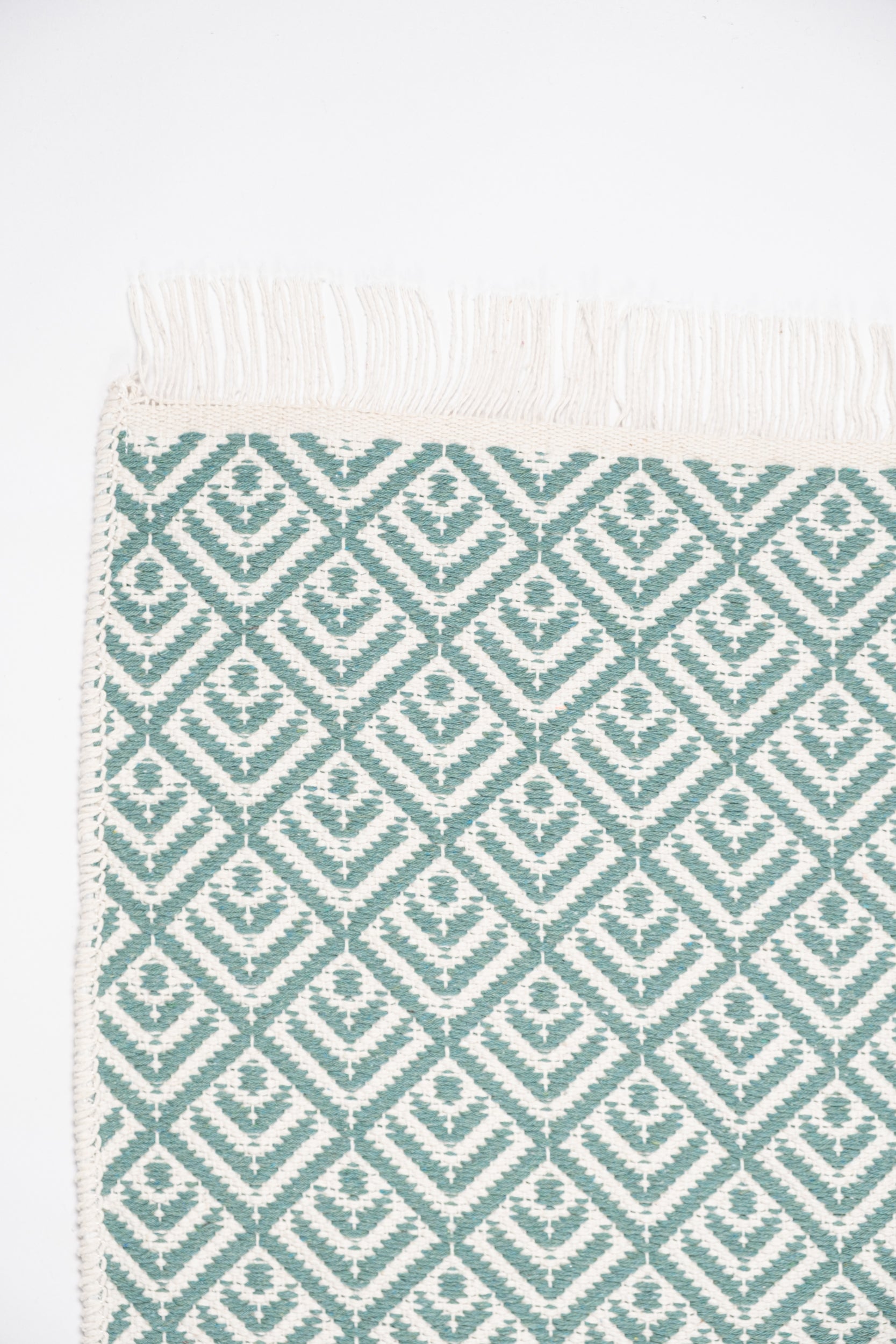 Liva LV03 Mint Yeşili - %100 Pamuk Çift Taraflı Kilim Paspas