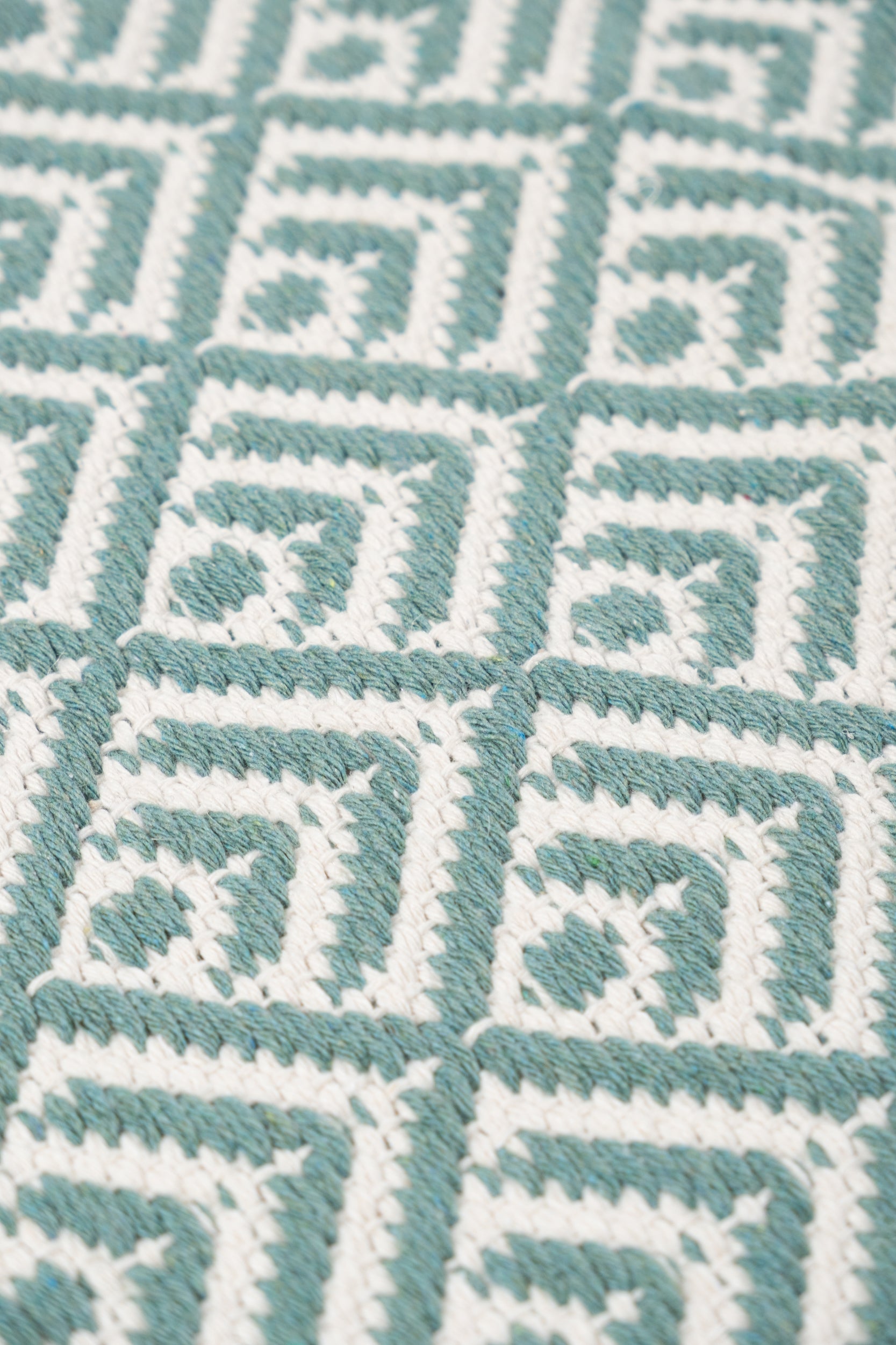 Liva LV03 Mint Yeşili - %100 Pamuk Çift Taraflı Kilim Paspas
