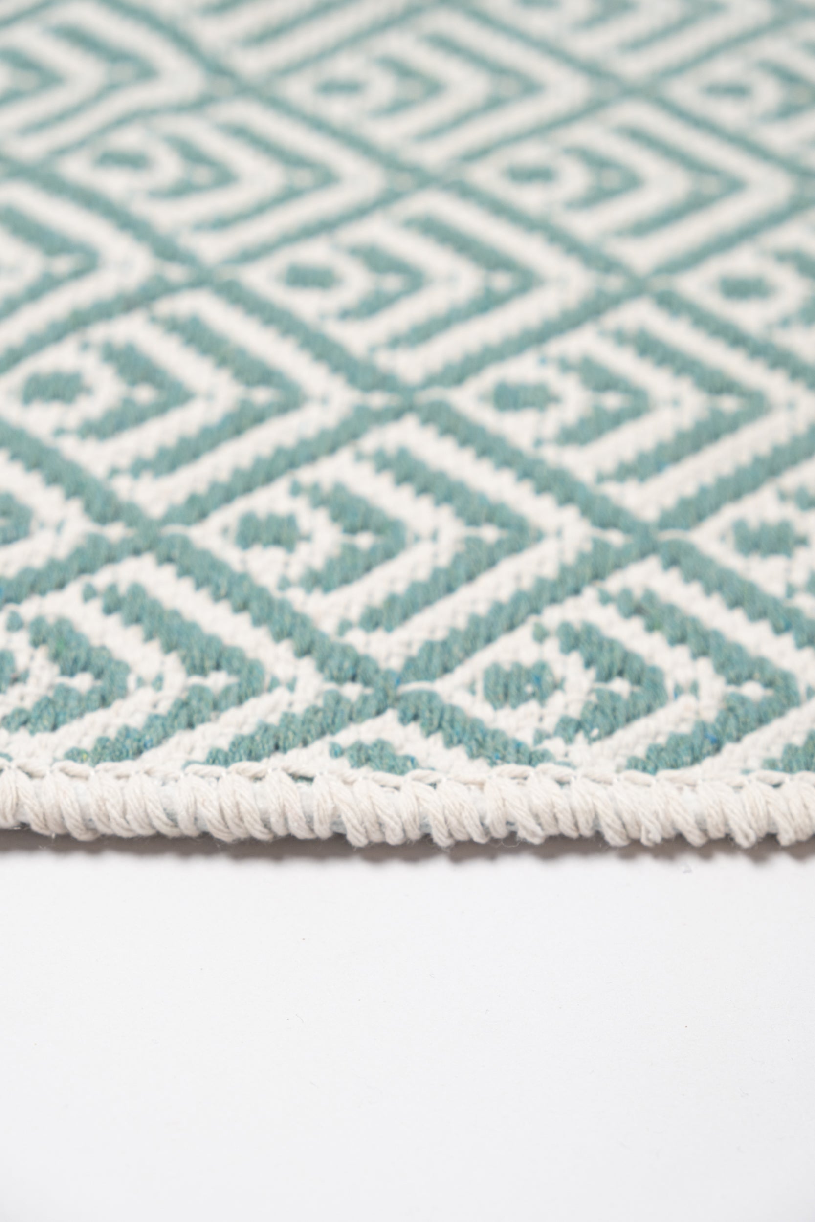 Liva LV03 Mint Yeşili - %100 Pamuk Çift Taraflı Kilim Paspas