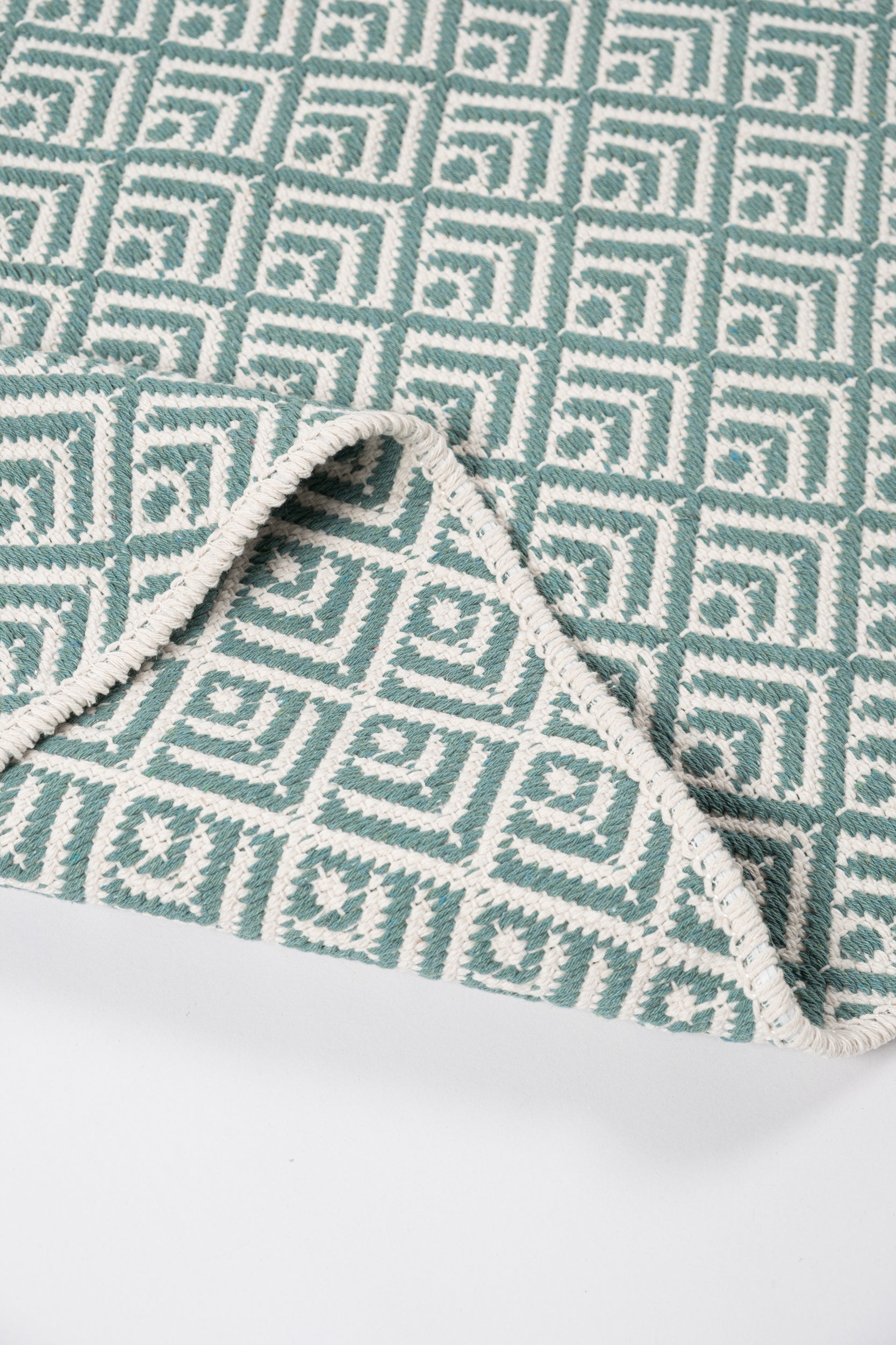 Liva LV03 Mint Yeşili - %100 Pamuk Çift Taraflı Kilim Paspas