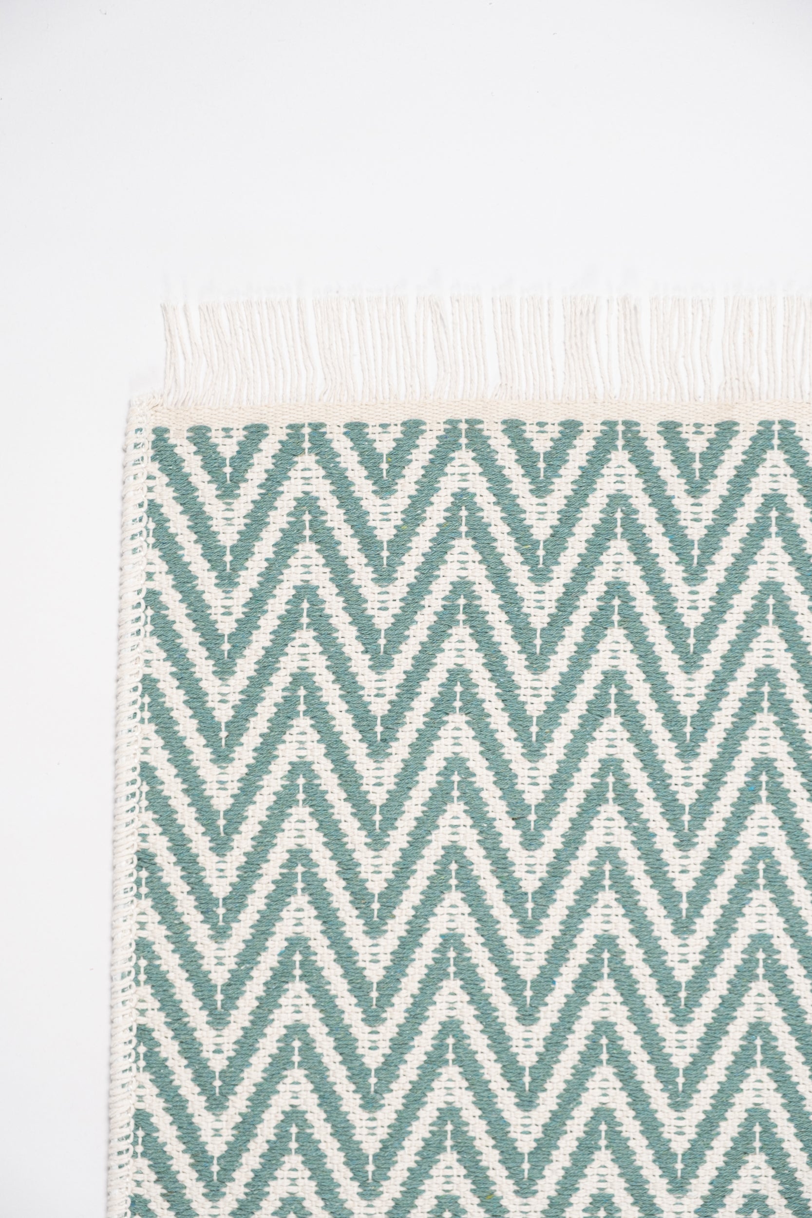 Liva LV01 Mint Yeşili - %100 Pamuk Çift Taraflı Kilim Paspas