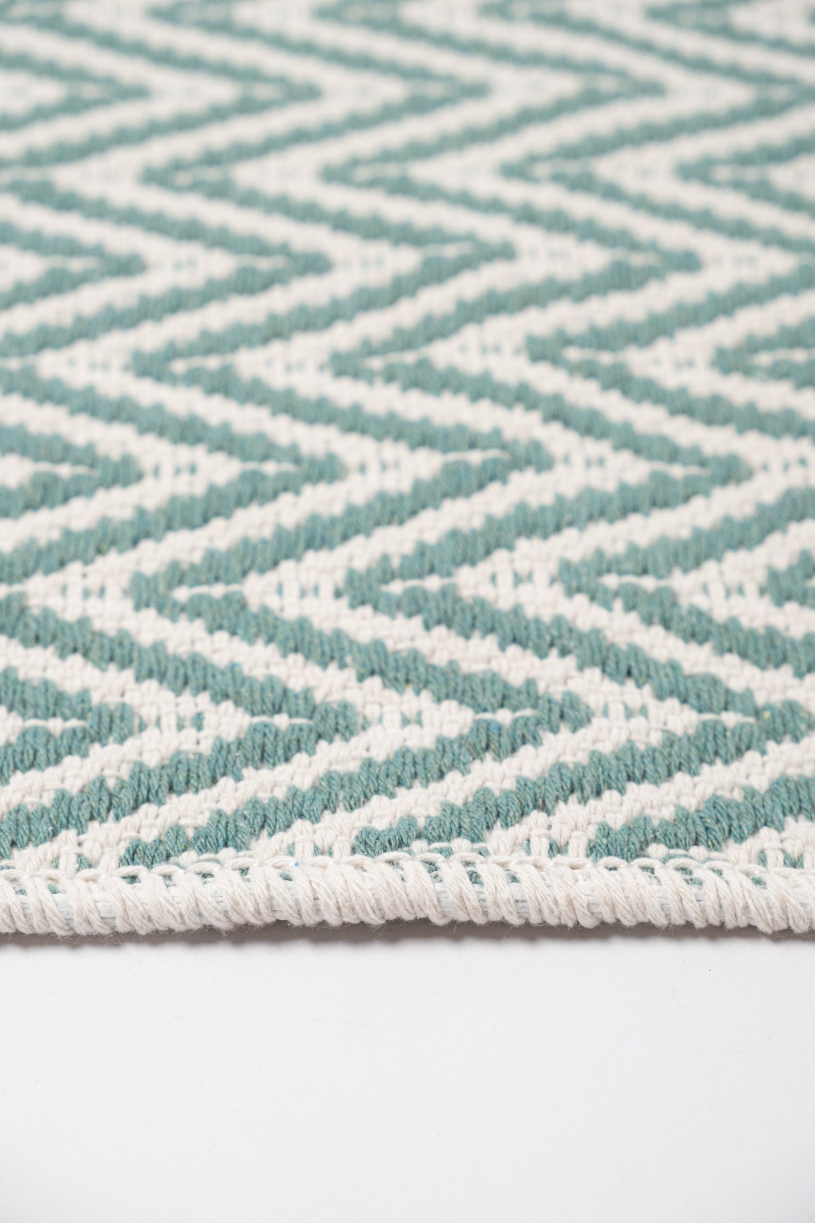 Liva LV01 Mint Yeşili - %100 Pamuk Çift Taraflı Kilim Paspas