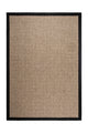 Judy JD03 Sand Cotton Bordure 10 Black Salon Koridor Mutfak Sisal Halı