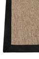Judy JD03 Sand Cotton Bordure 10 Black Salon Koridor Mutfak Sisal Halı