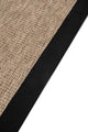 Judy JD03 Sand Cotton Bordure 10 Black Salon Koridor Mutfak Sisal Halı