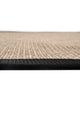 Judy JD03 Sand Cotton Bordure 10 Black Salon Koridor Mutfak Sisal Halı