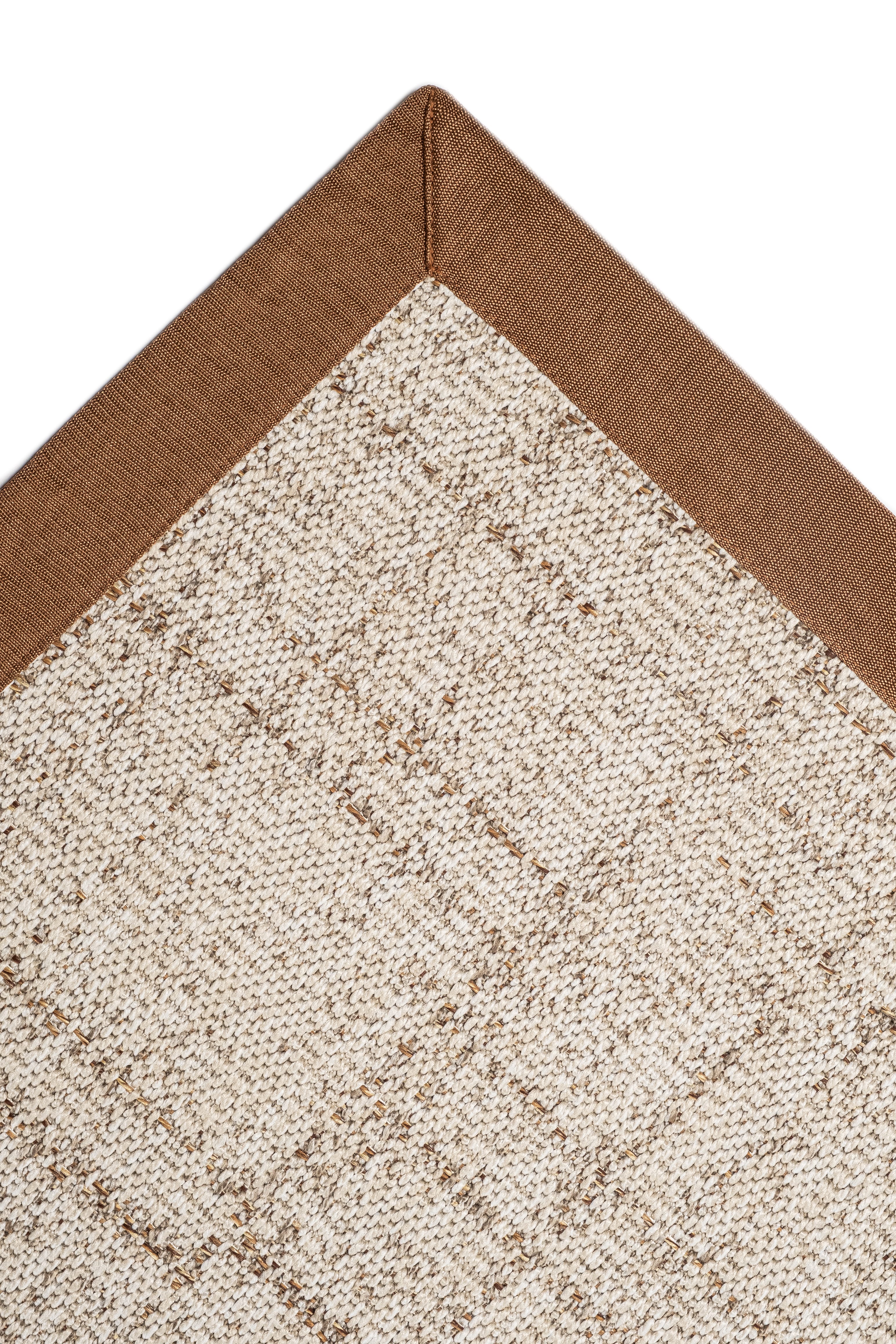 Look LK01 Cream Cotton Bordure 04 Dark Beige Salon Koridor Mutfak Sisal Halı
