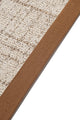 Look LK01 Cream Cotton Bordure 04 Dark Beige Salon Koridor Mutfak Sisal Halı