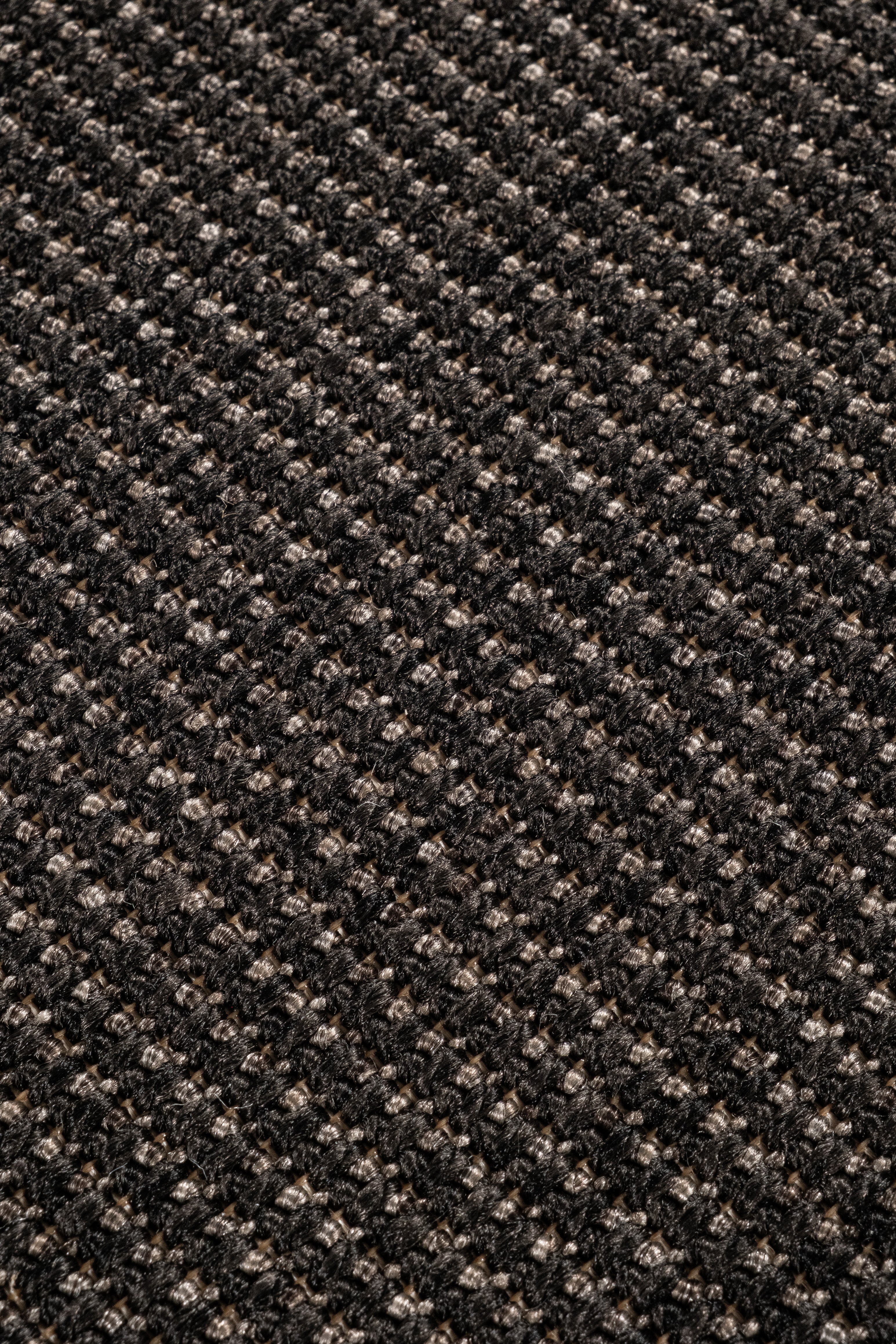 Suit SU04 Anthracite Cotton Bordure 10 Black Salon Koridor Mutfak Sisal Halı