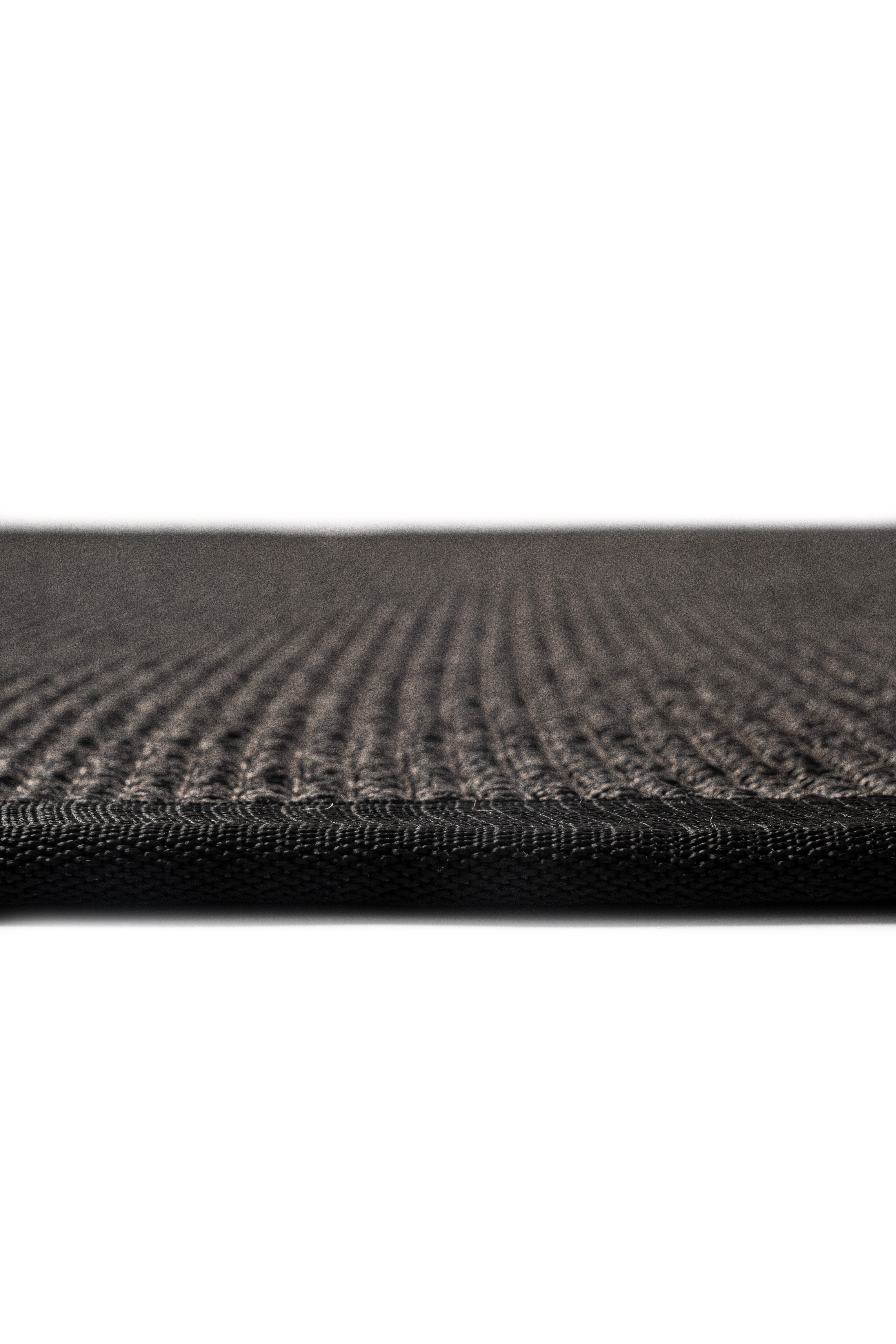 Suit SU04 Anthracite Cotton Bordure 10 Black Salon Koridor Mutfak Sisal Halı