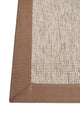 Judy JD01 Cream Cotton Bordure 05 Light Brown Salon Koridor Mutfak Sisal Halı