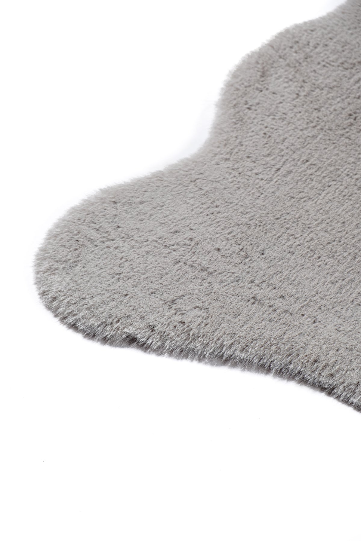 Bunny BN01 Grey Tavşan Postu Yumuşak Pelüş Halı