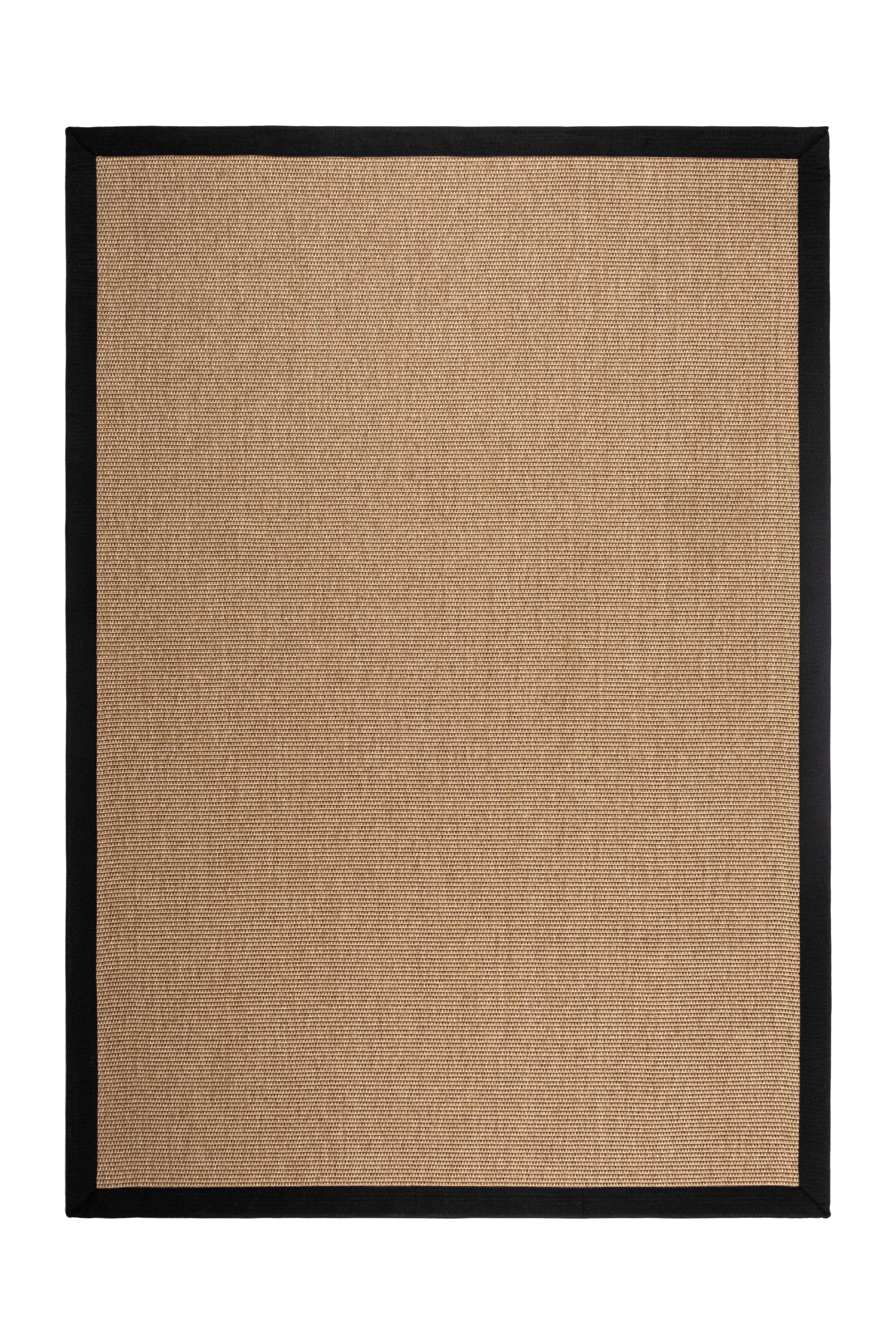 Suit SU03 Jut Cotton Bordure 10 Black Salon Koridor Mutfak Sisal Halı