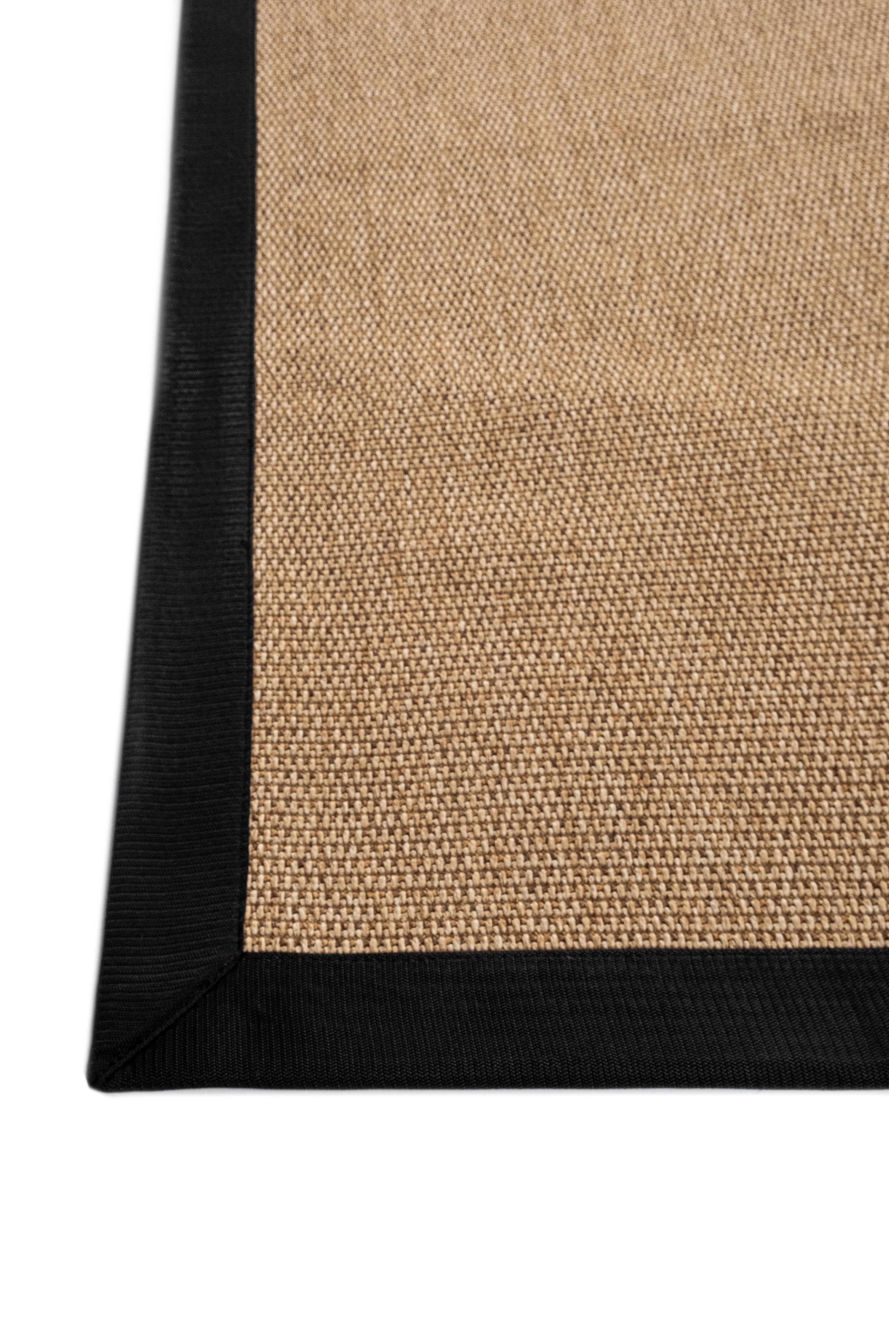 Suit SU03 Jut Cotton Bordure 10 Black Salon Koridor Mutfak Sisal Halı