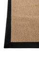 Suit SU03 Jut Cotton Bordure 10 Black Salon Koridor Mutfak Sisal Halı