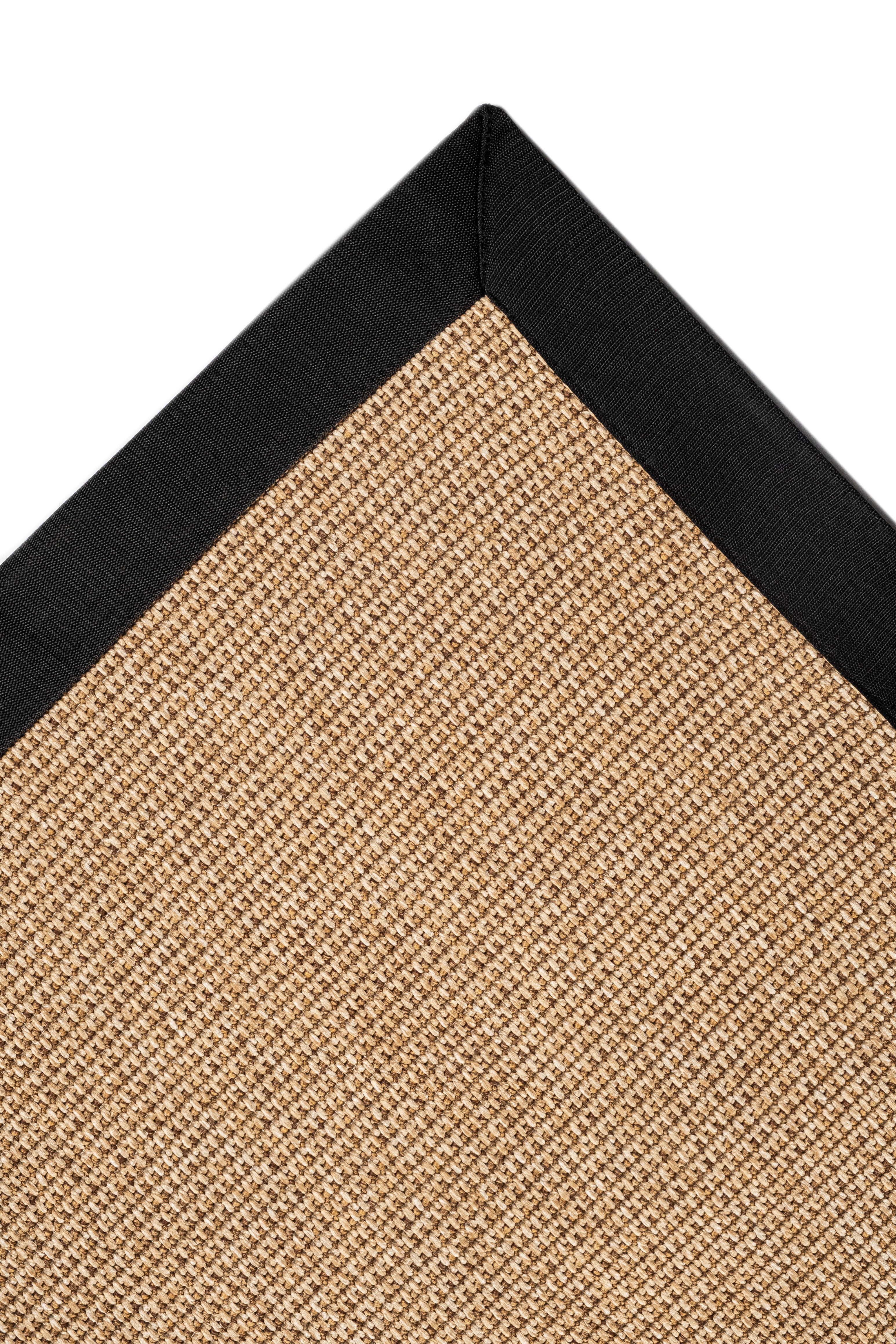 Suit SU03 Jut Cotton Bordure 10 Black Salon Koridor Mutfak Sisal Halı