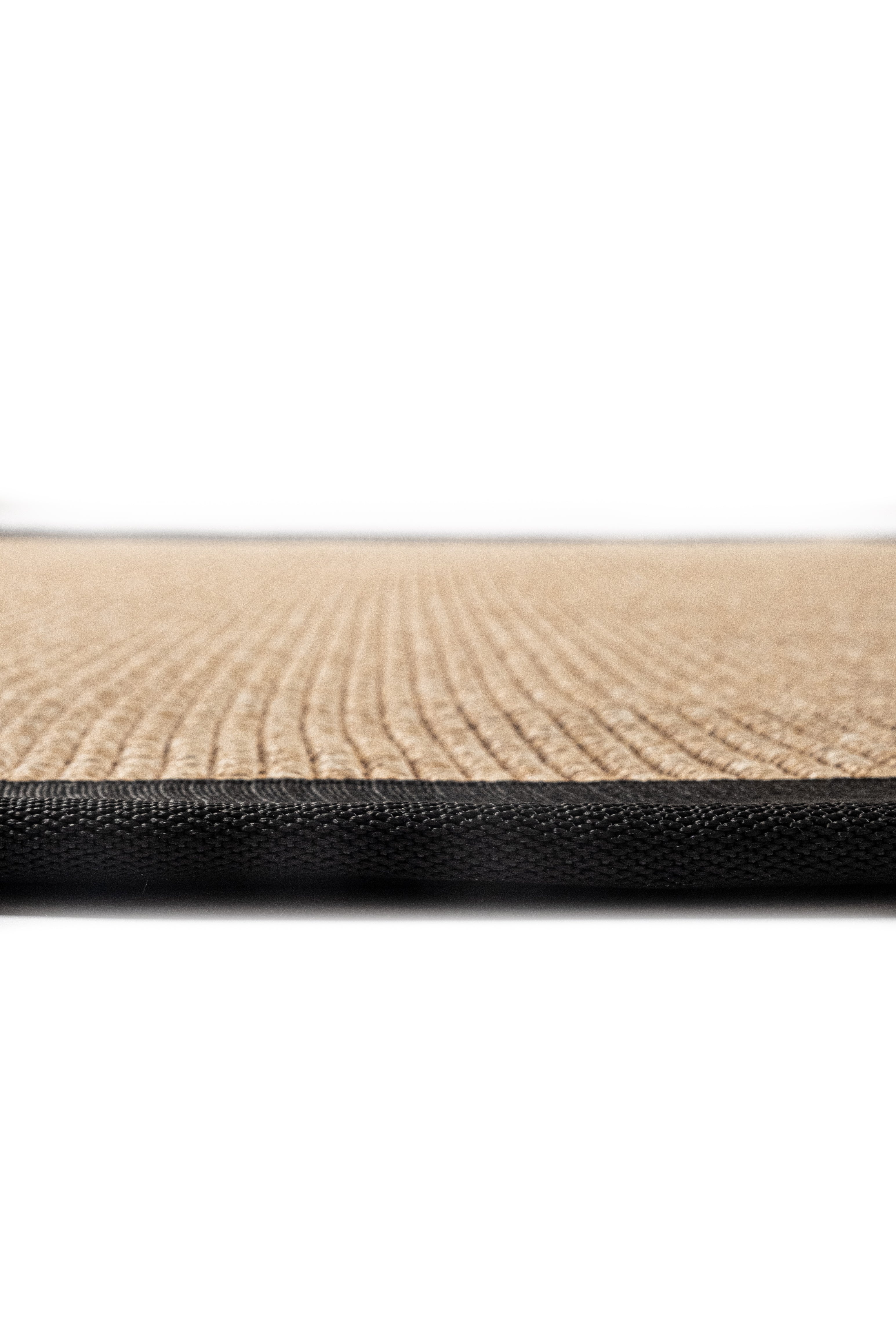 Suit SU03 Jut Cotton Bordure 10 Black Salon Koridor Mutfak Sisal Halı