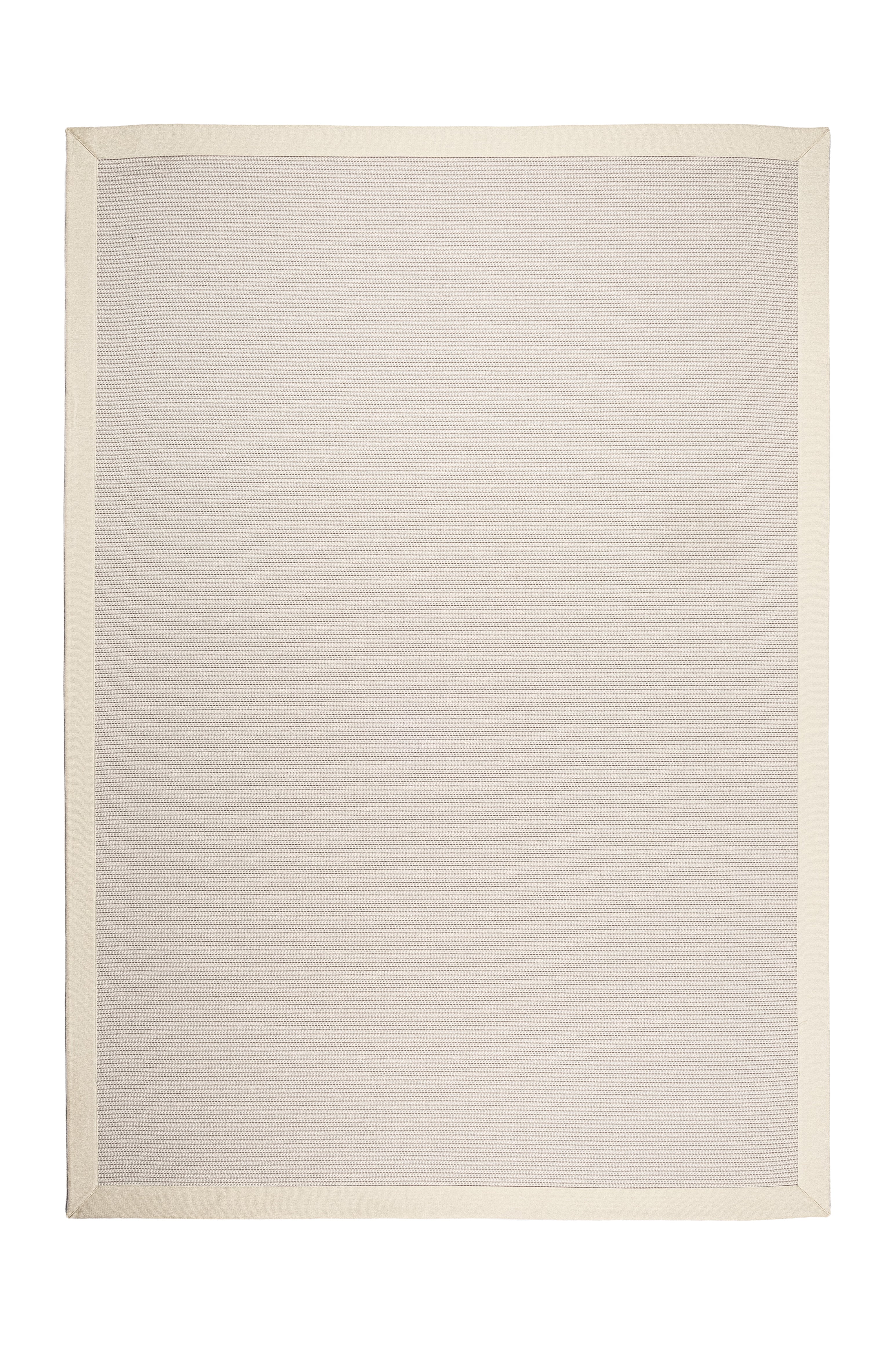 Suit SU01 Cream Cotton Bordure 01 White Salon Koridor Mutfak Sisal Halı