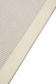 Suit SU01 Cream Cotton Bordure 01 White Salon Koridor Mutfak Sisal Halı