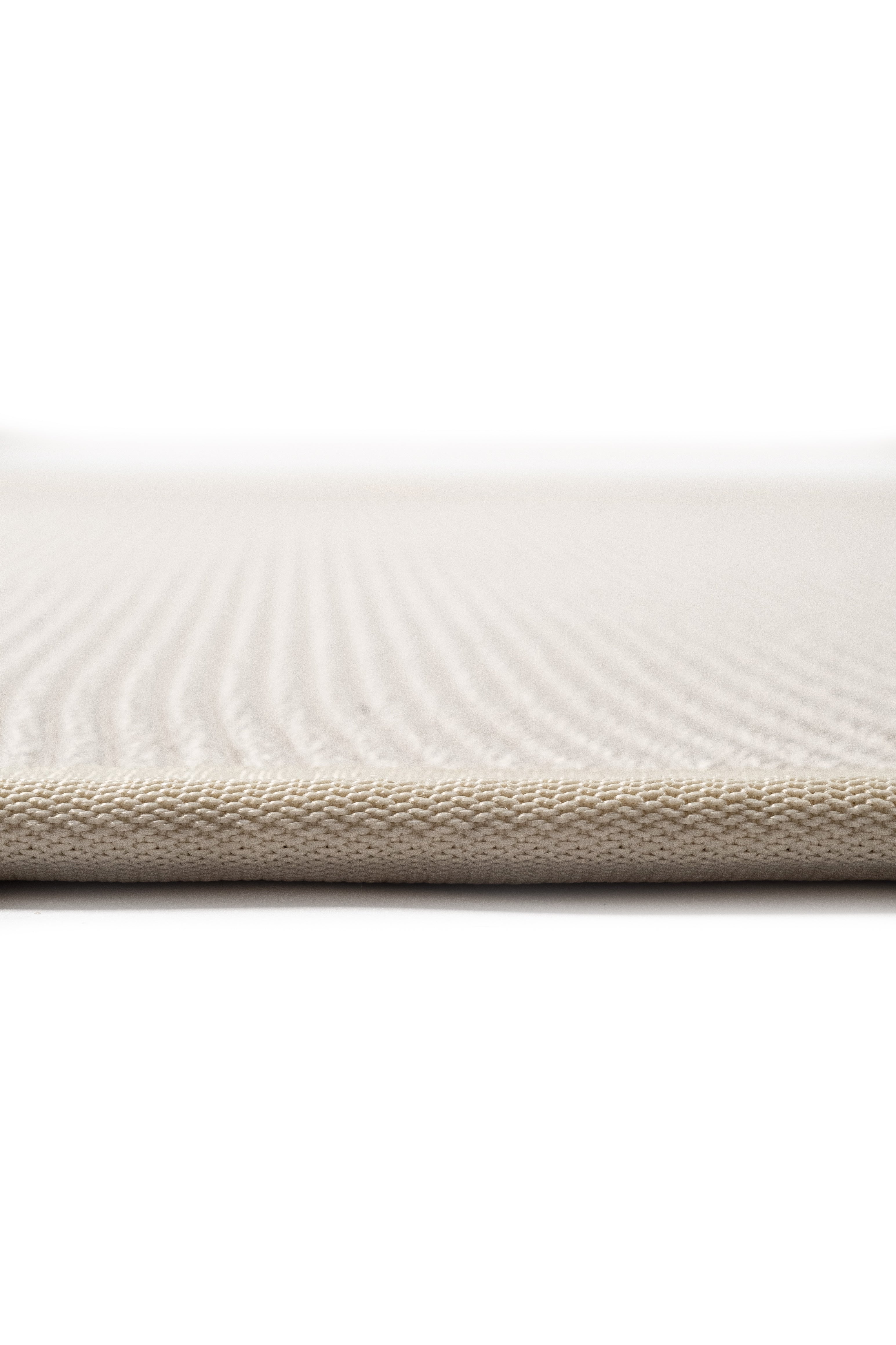 Suit SU01 Cream Cotton Bordure 01 White Salon Koridor Mutfak Sisal Halı