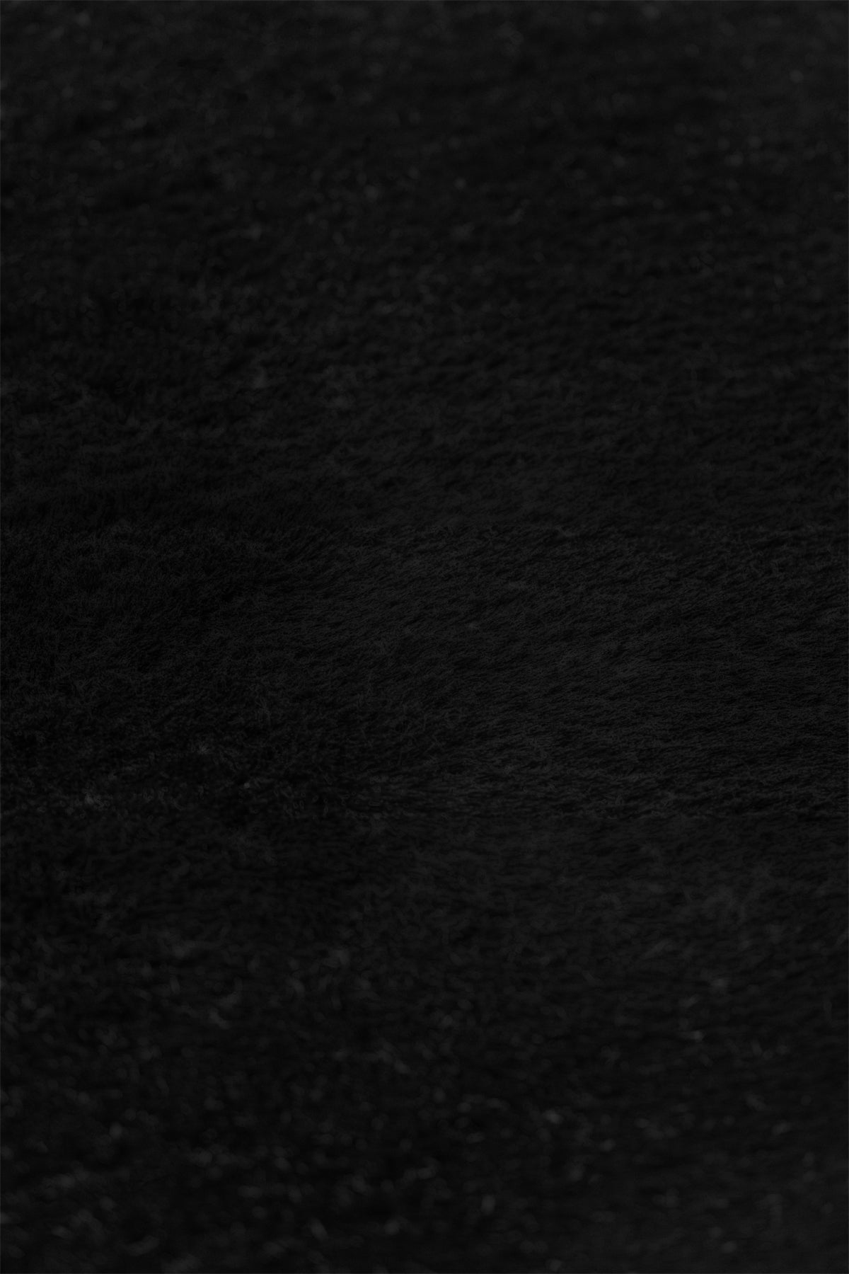 Bunny BN01 Black Tavşan Postu Yumuşak Pelüş Halı